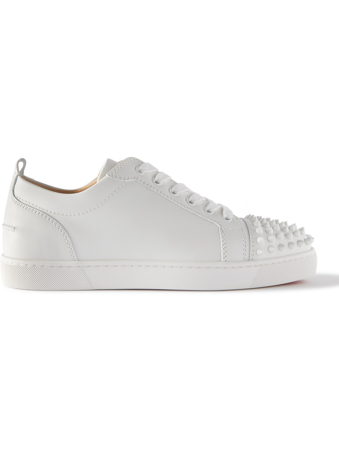 Christian Louboutin Rantulow White Leather Sneakers In White