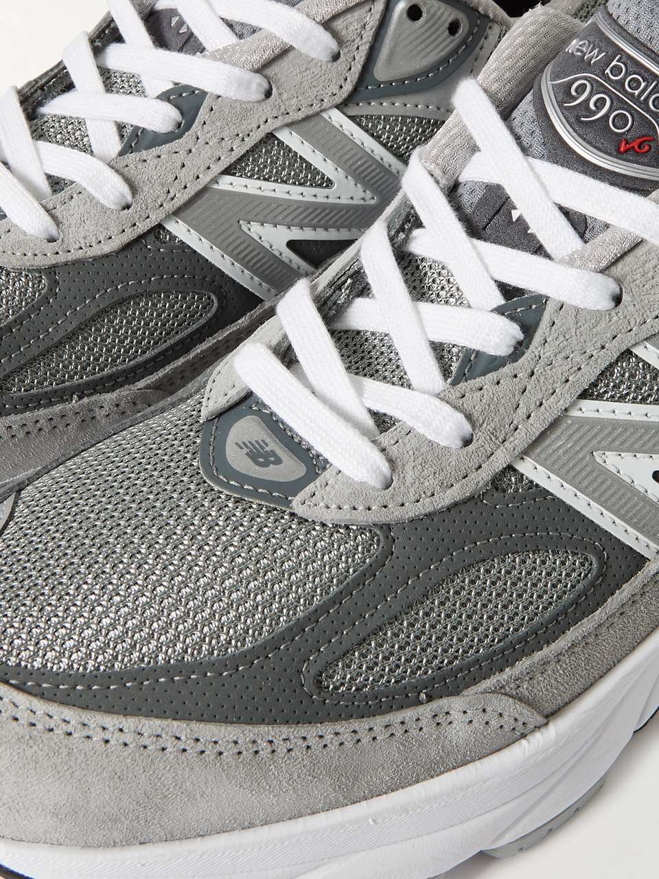 New Balance 990v6 WIDE Men Running Sneakers Black/Silver main image 0