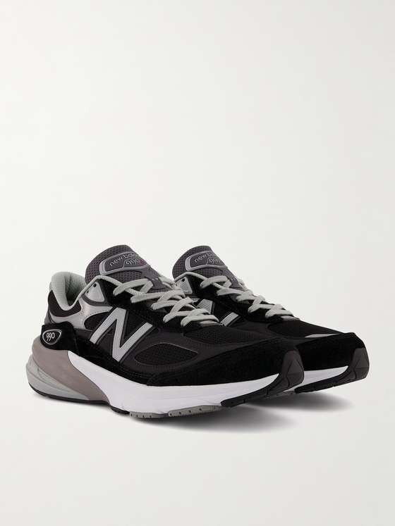 LP x NB 990v6 Sneaker 45mm white grey pink suede and mesh fabric