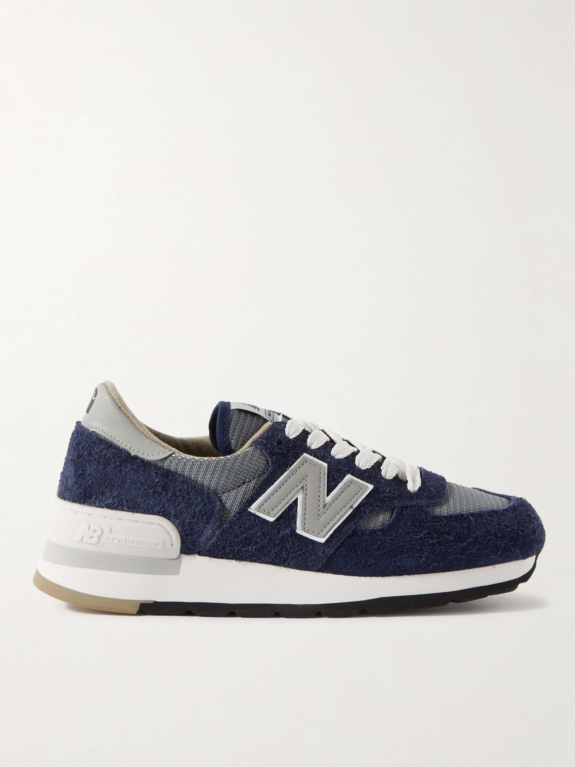 NEW BALANCE + Carhartt WIP 990v1 Leather-Trimmed Suede and Mesh ...