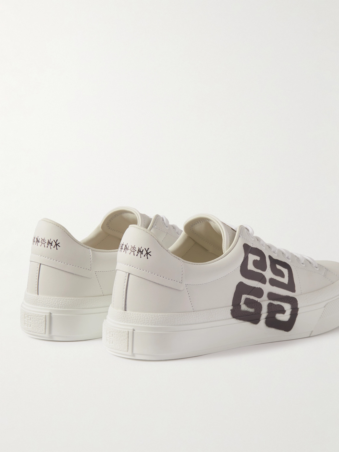 Shop Givenchy Chito City Sport Logo-print Leather Sneakers In White