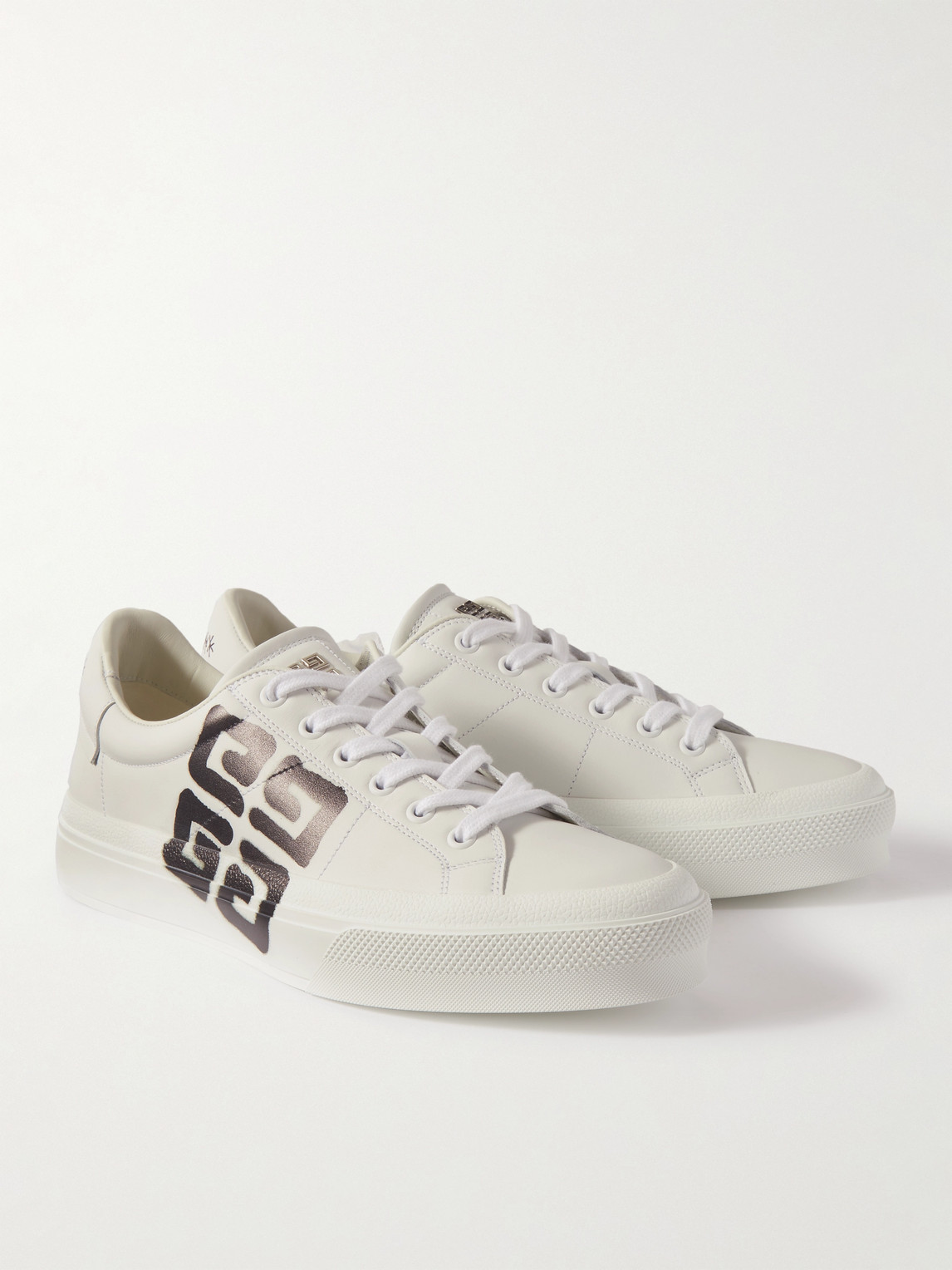Shop Givenchy Chito City Sport Logo-print Leather Sneakers In White