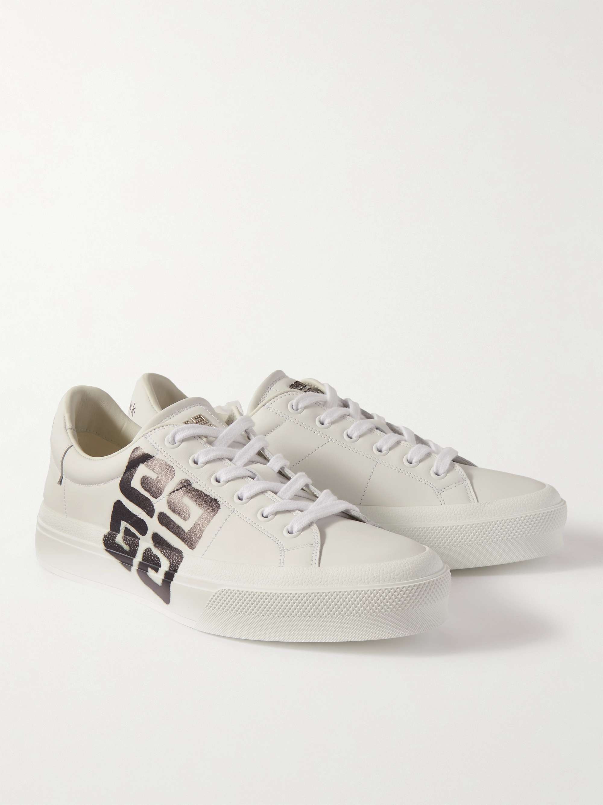 GIVENCHY + Chito City Sport Logo-Print Leather Sneakers