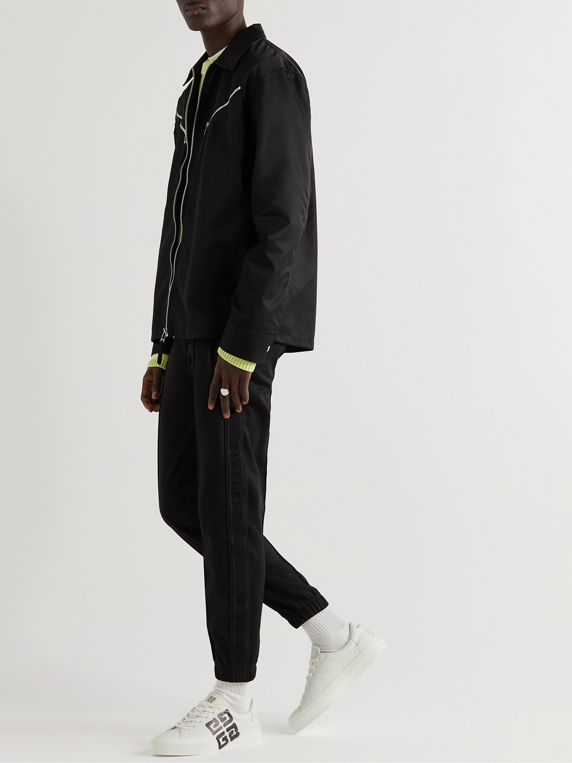 Shop Givenchy Chito City Sport Logo-print Leather Sneakers In White
