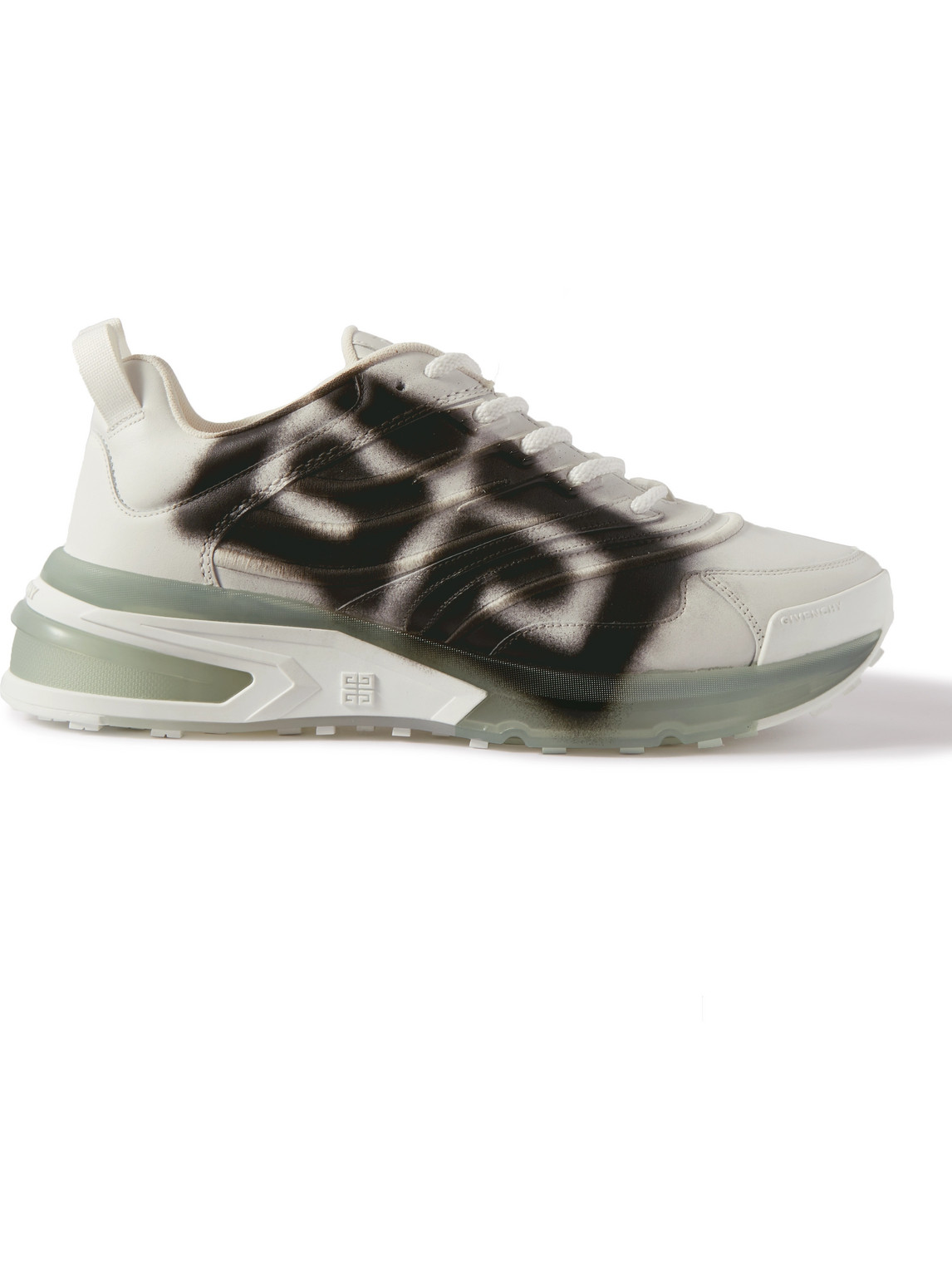 Givenchy Graffiti-logo Lace-up Sneakers In White