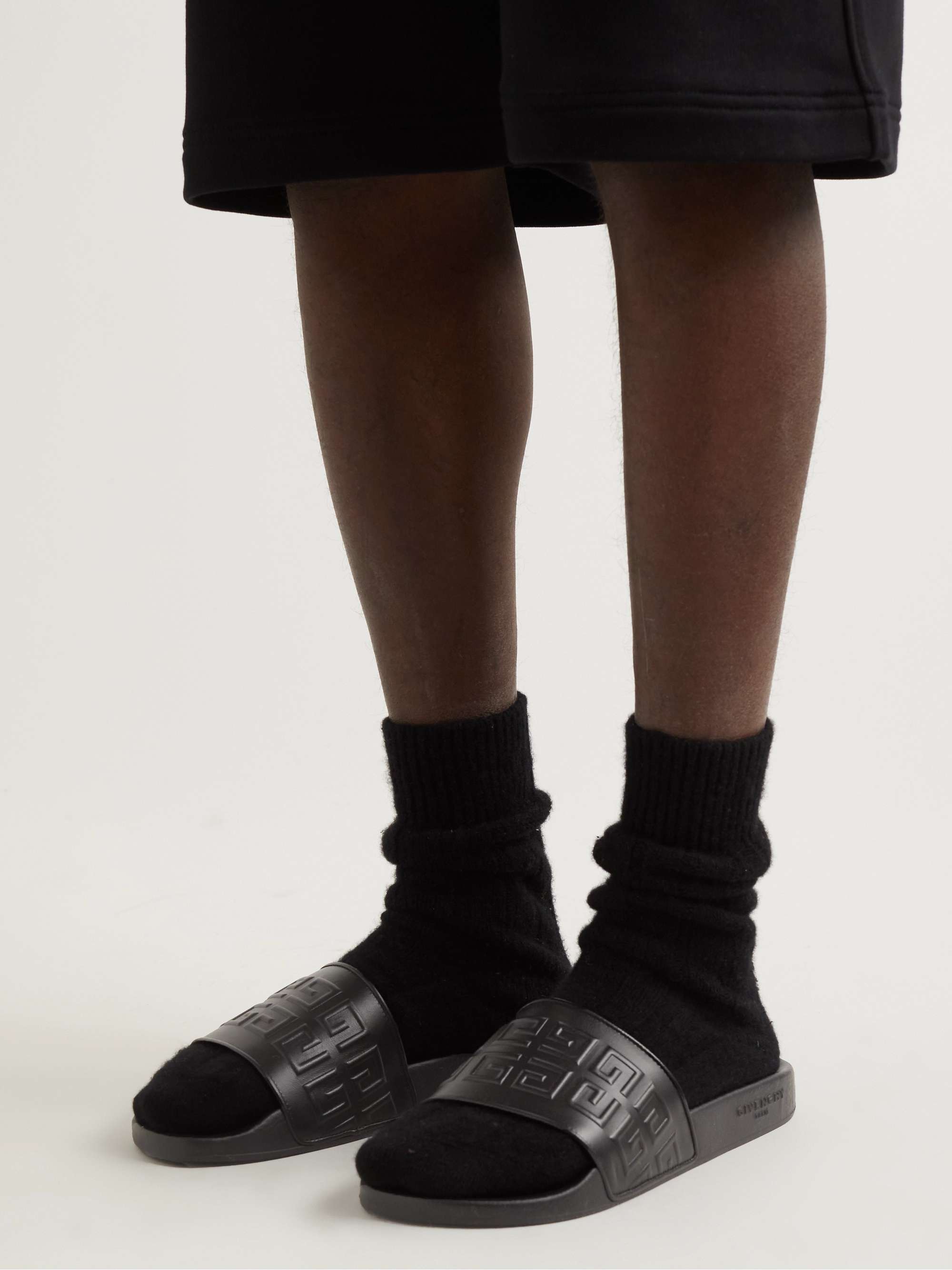 GIVENCHY Logo-Embossed Rubber Slides