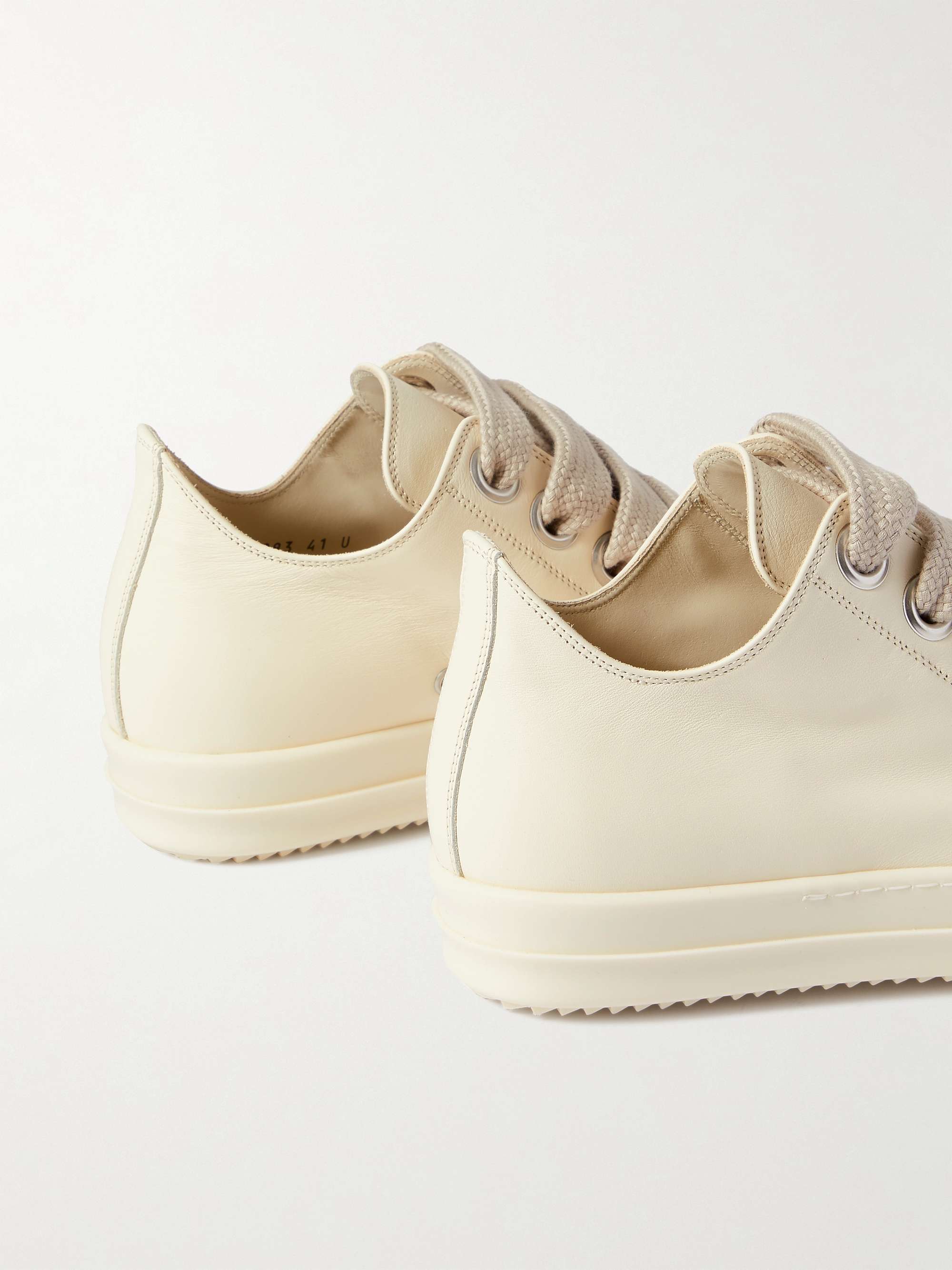 RICK OWENS Full-Grain Leather Sneakers