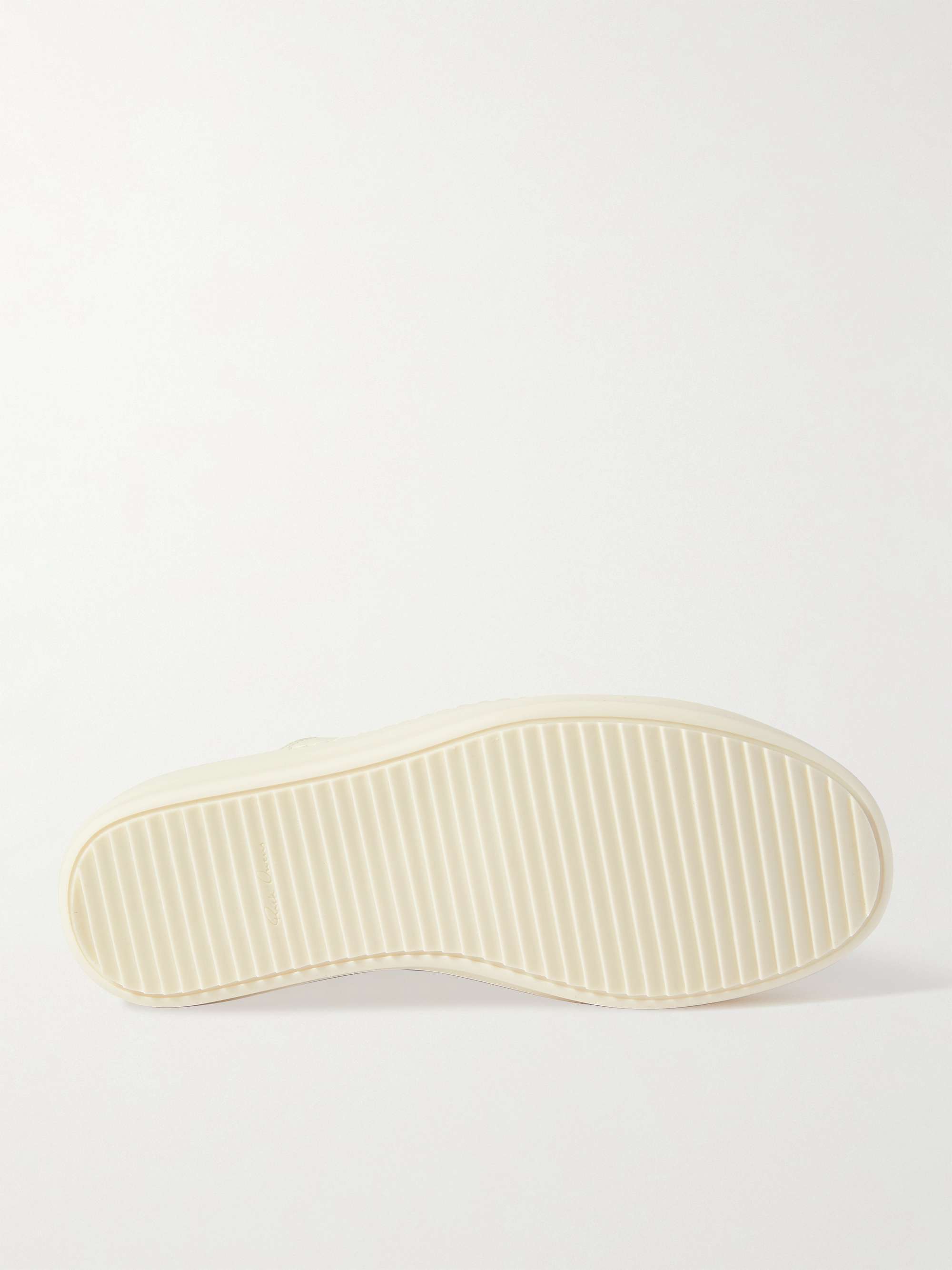 RICK OWENS Full-Grain Leather Sneakers