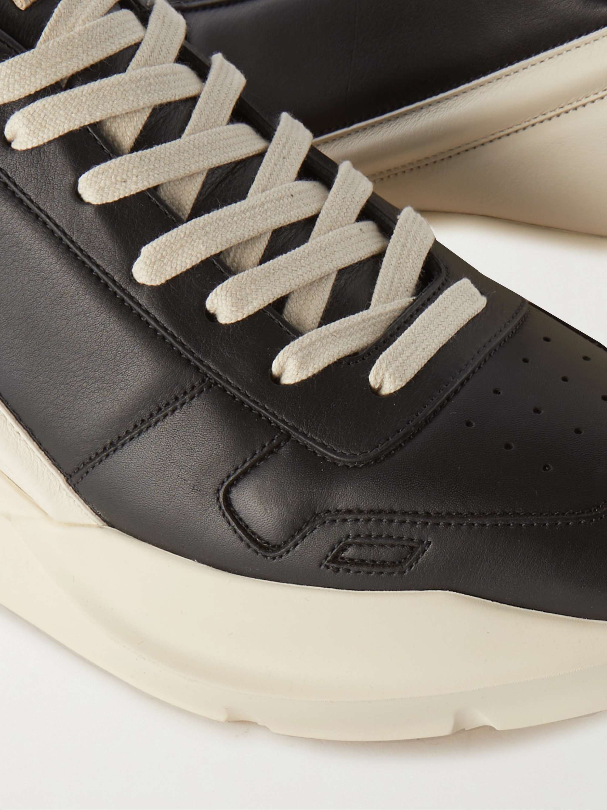 RICK OWENS Geth Runner Leather Sneakers