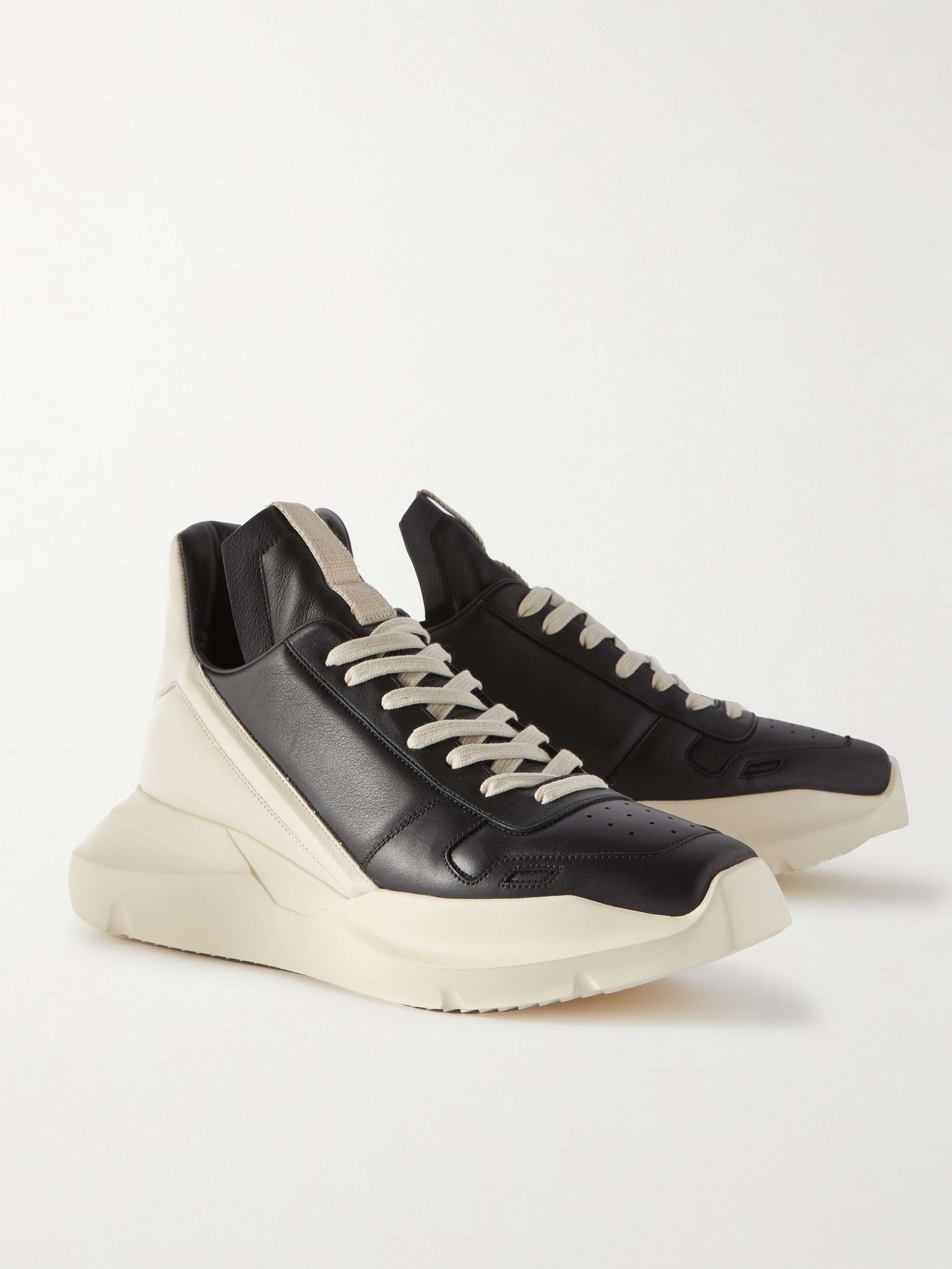 RICK OWENS Geth Runner Leather Sneakers