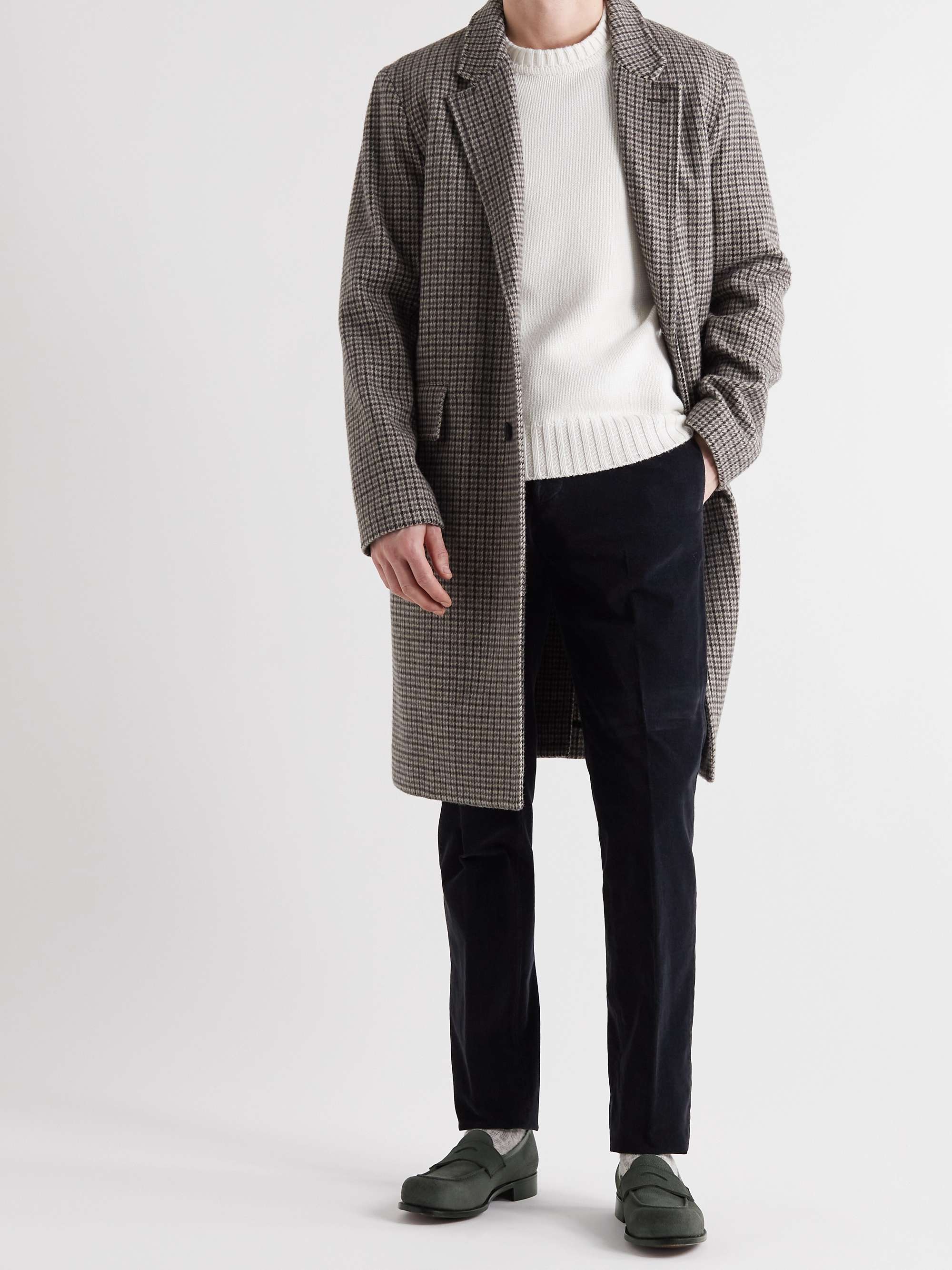 GEORGE CLEVERLEY Nicholas Pebble-Grain Nubuck Loafers