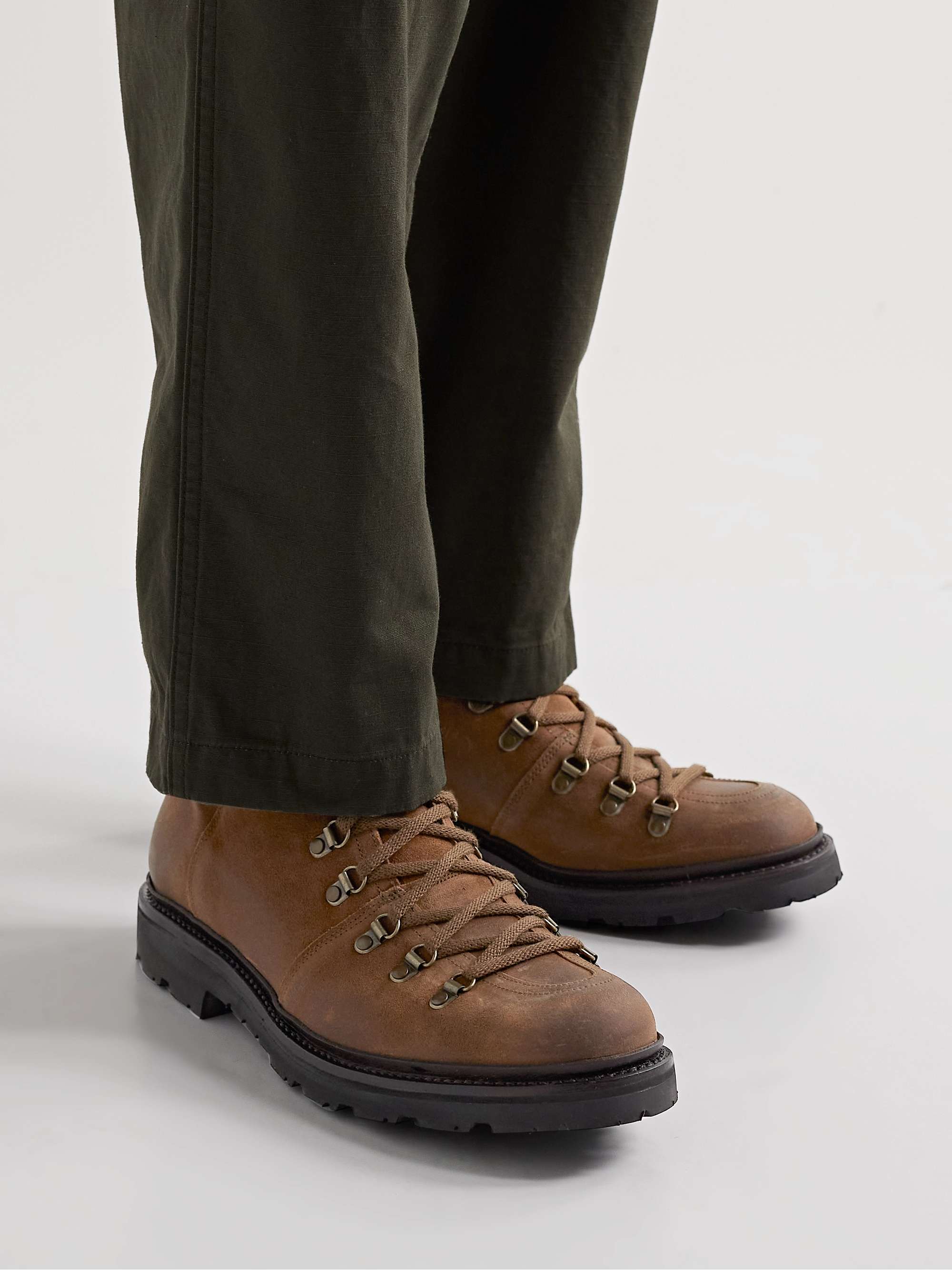 GRENSON Brady Distressed Suede Boots