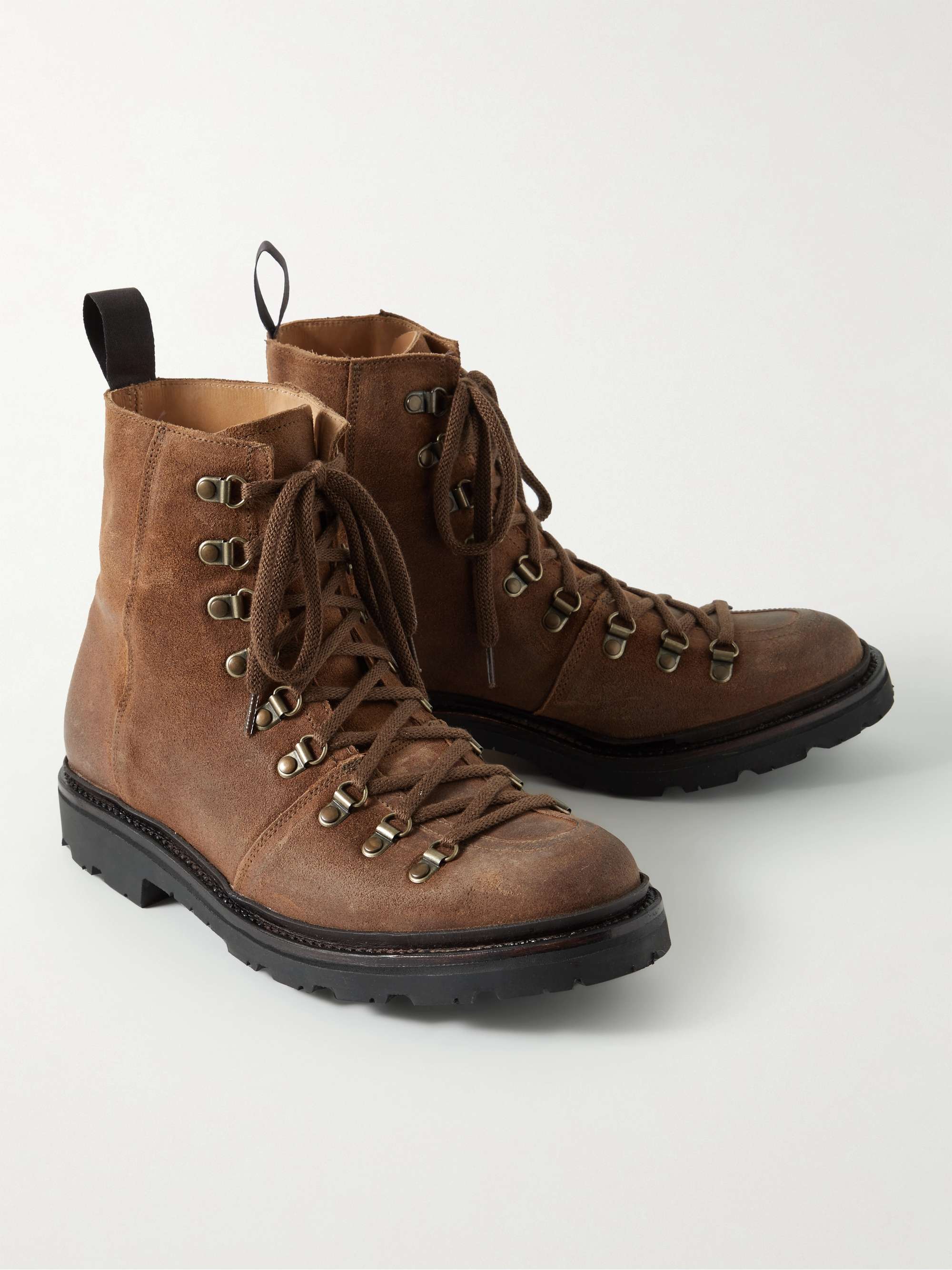 GRENSON Brady Distressed Suede Boots