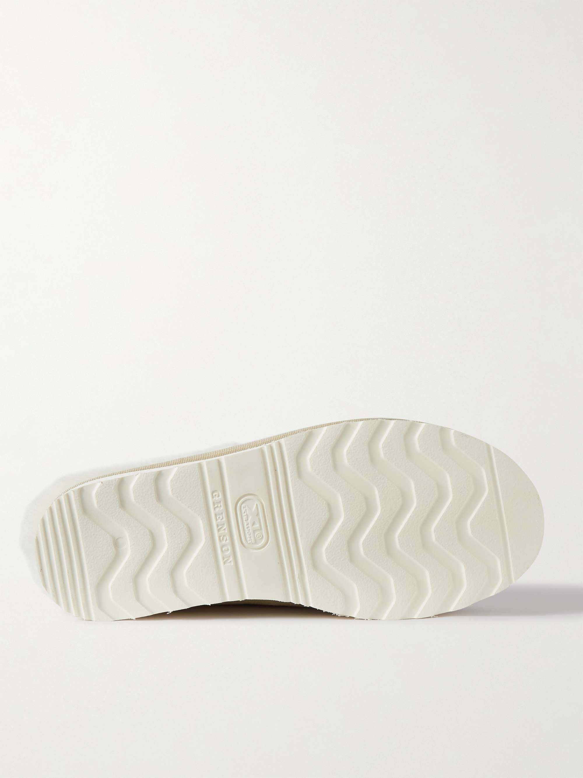 GRENSON Wyeth Shearling-Lined Suede Slippers