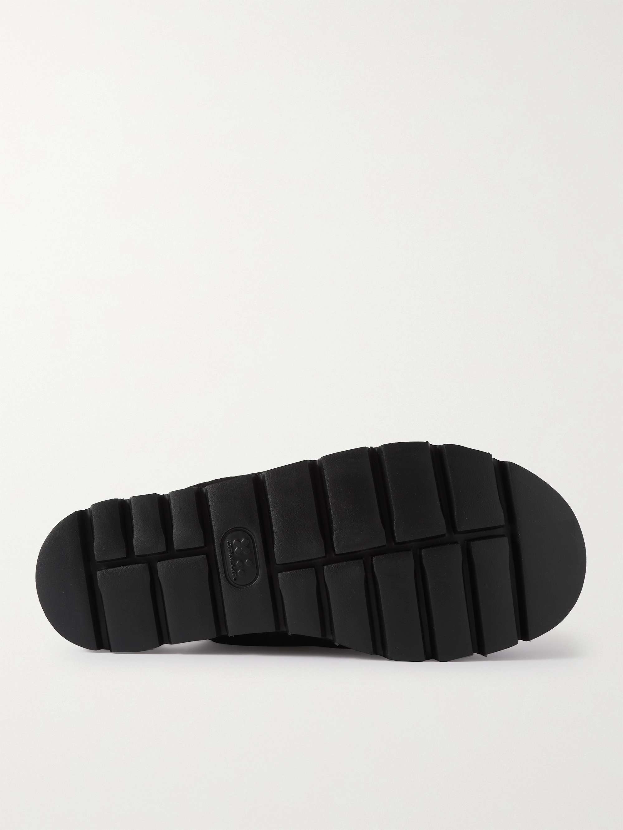 GRENSON Wainwright Shearling-Lined Suede Slippers