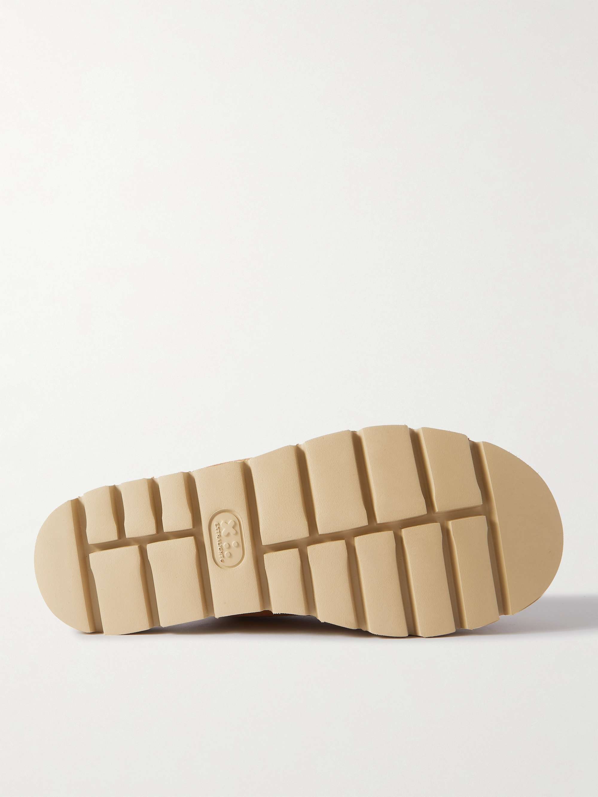 GRENSON Wainwright Shearling-Lined Suede Slippers