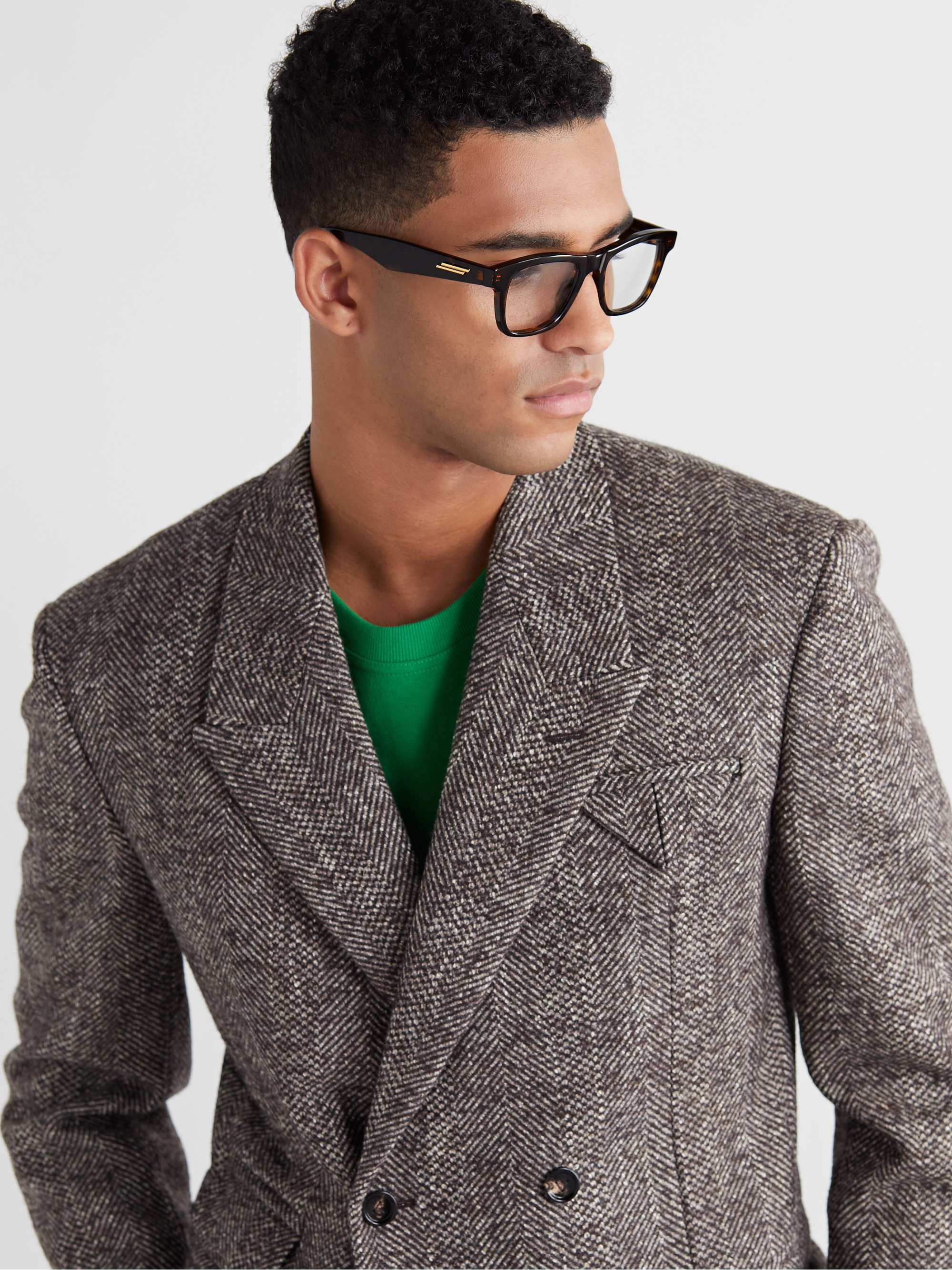 BOTTEGA VENETA EYEWEAR Square-Frame Acetate Optical Glasses
