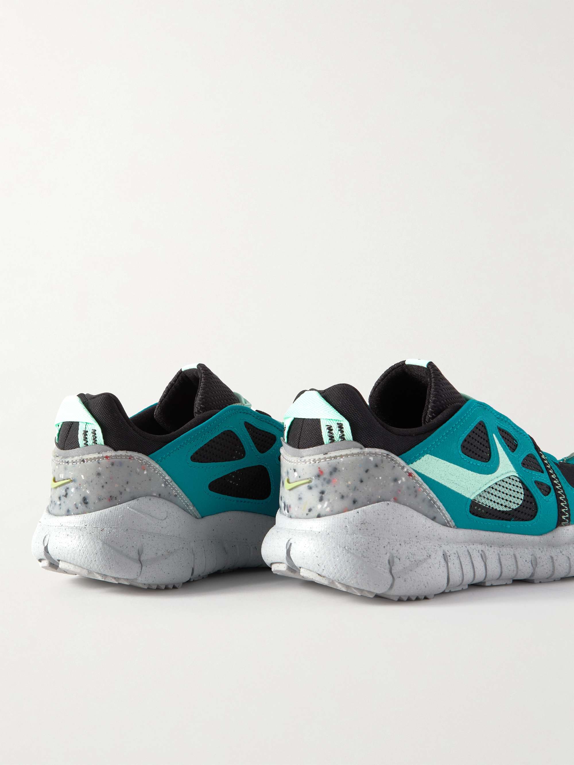 NIKE Free Terra Vista Leather, Canvas and Mesh Sneakers