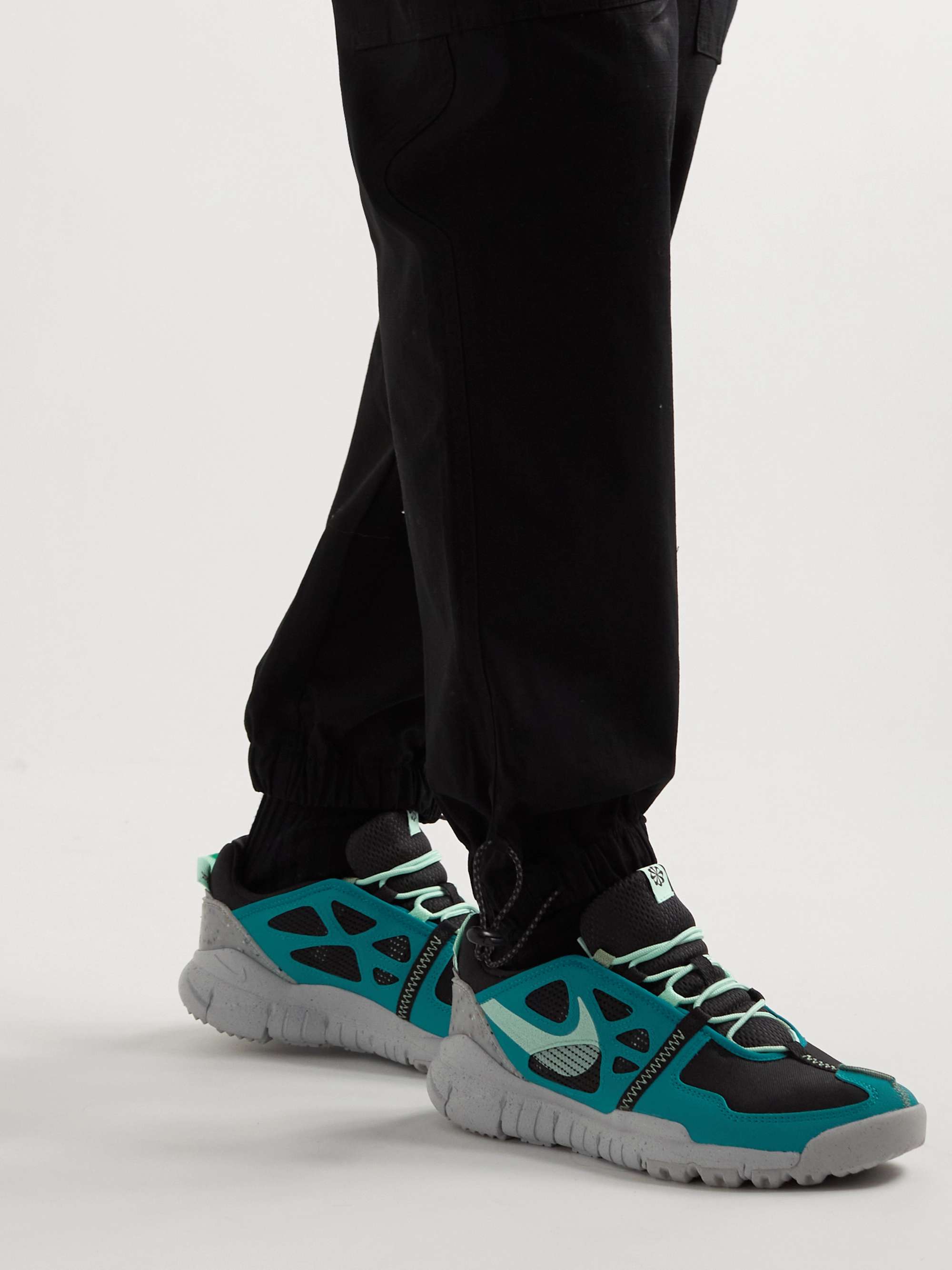 NIKE Free Terra Vista Leather, Canvas and Mesh Sneakers