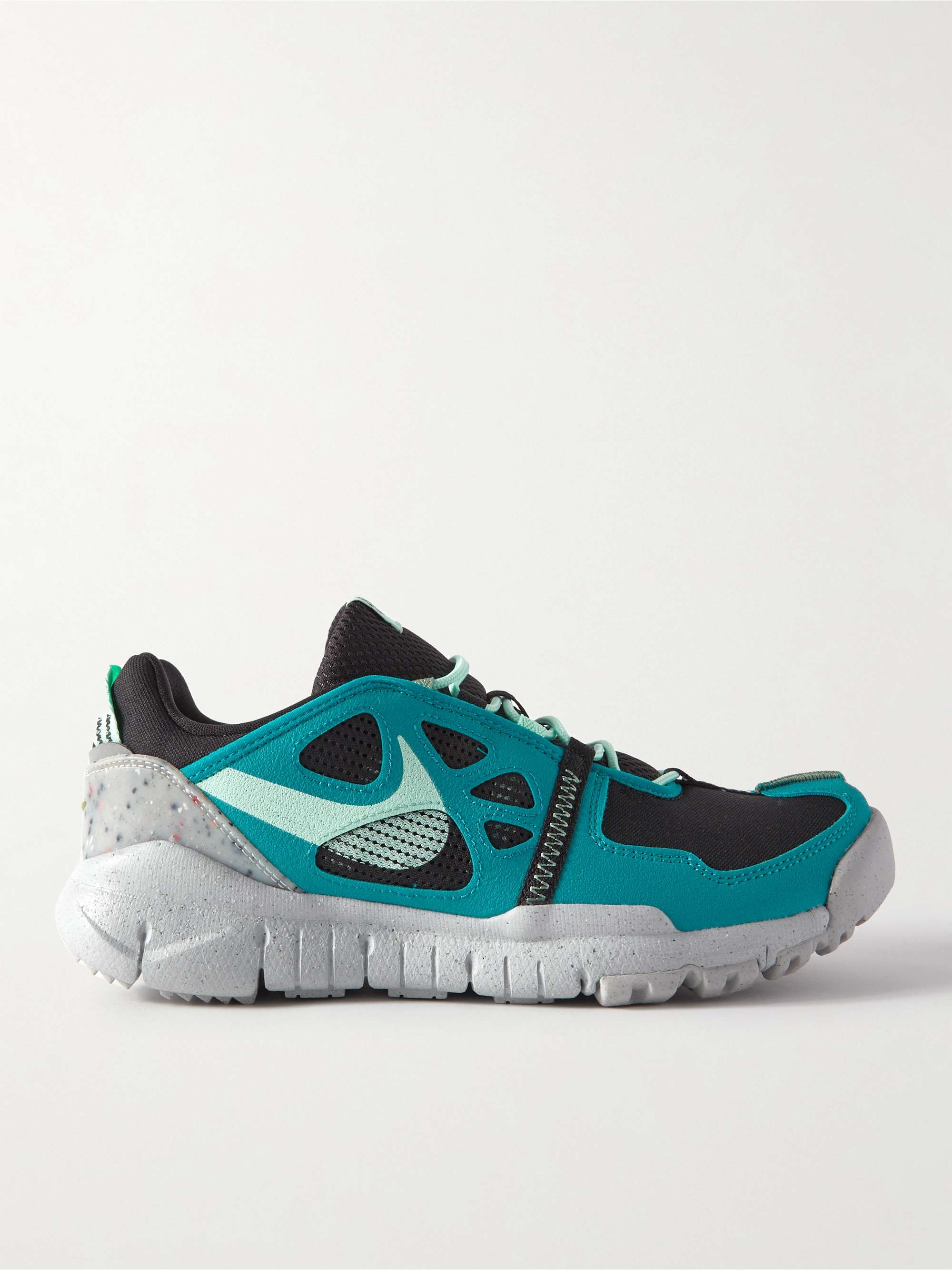 NIKE Free Terra Vista Leather, Canvas and Mesh Sneakers
