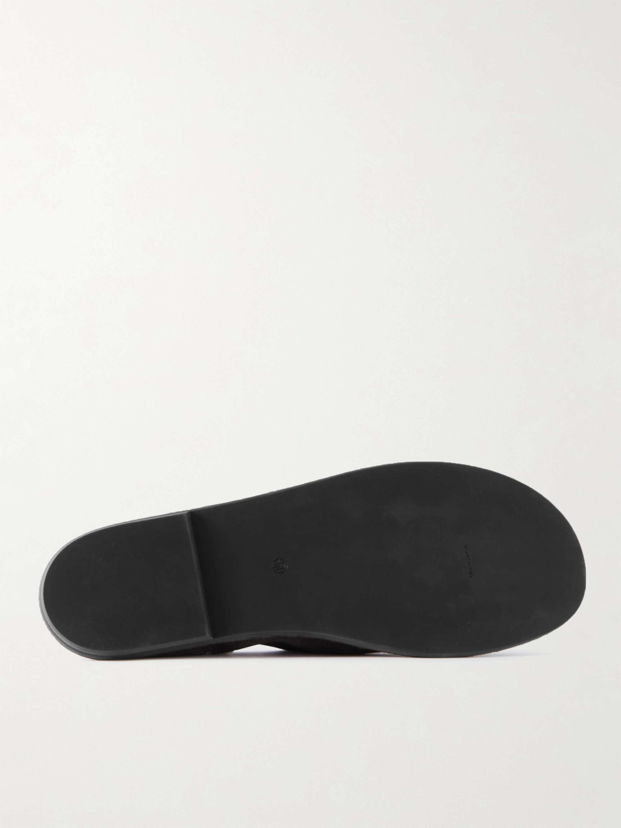THE ROW Collapsible-Heel Suede Loafers
