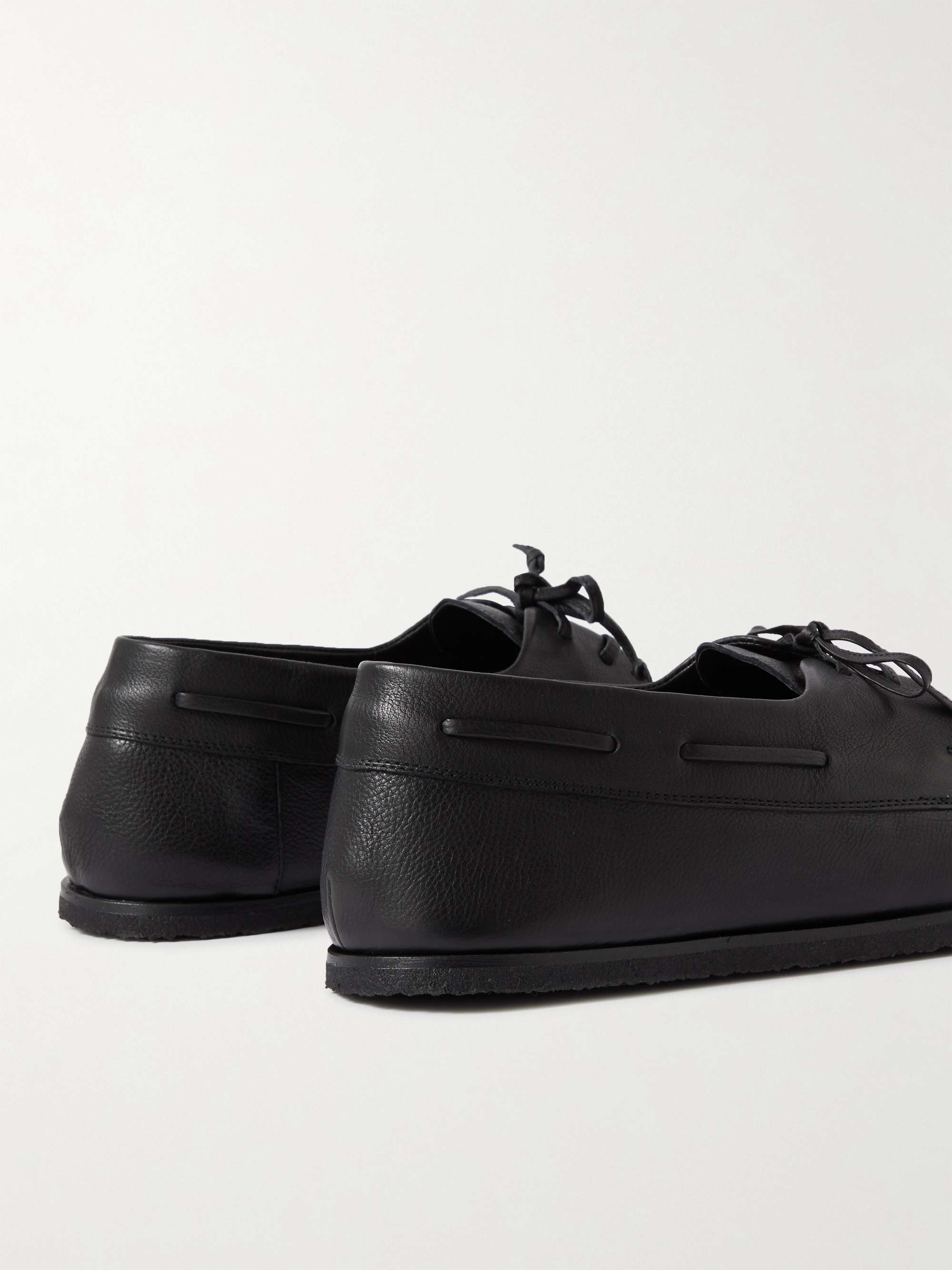 THE ROW Sailor Full-Grain Leather Boat Shoes