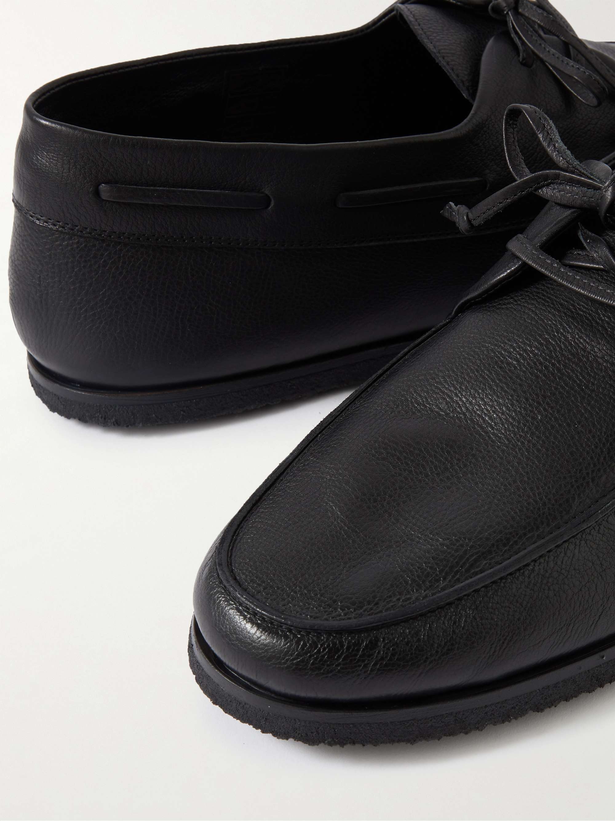 THE ROW Sailor Full-Grain Leather Boat Shoes