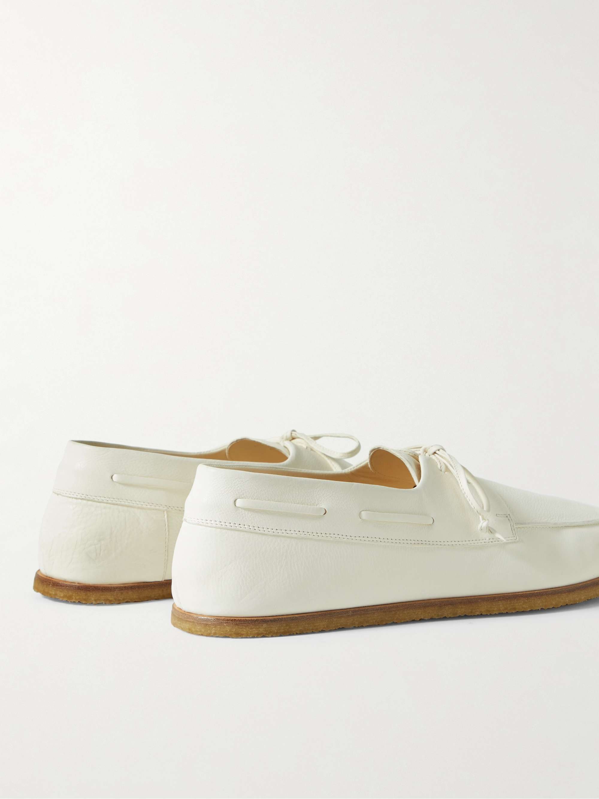 THE ROW Sailor Full-Grain Leather Boat Shoes