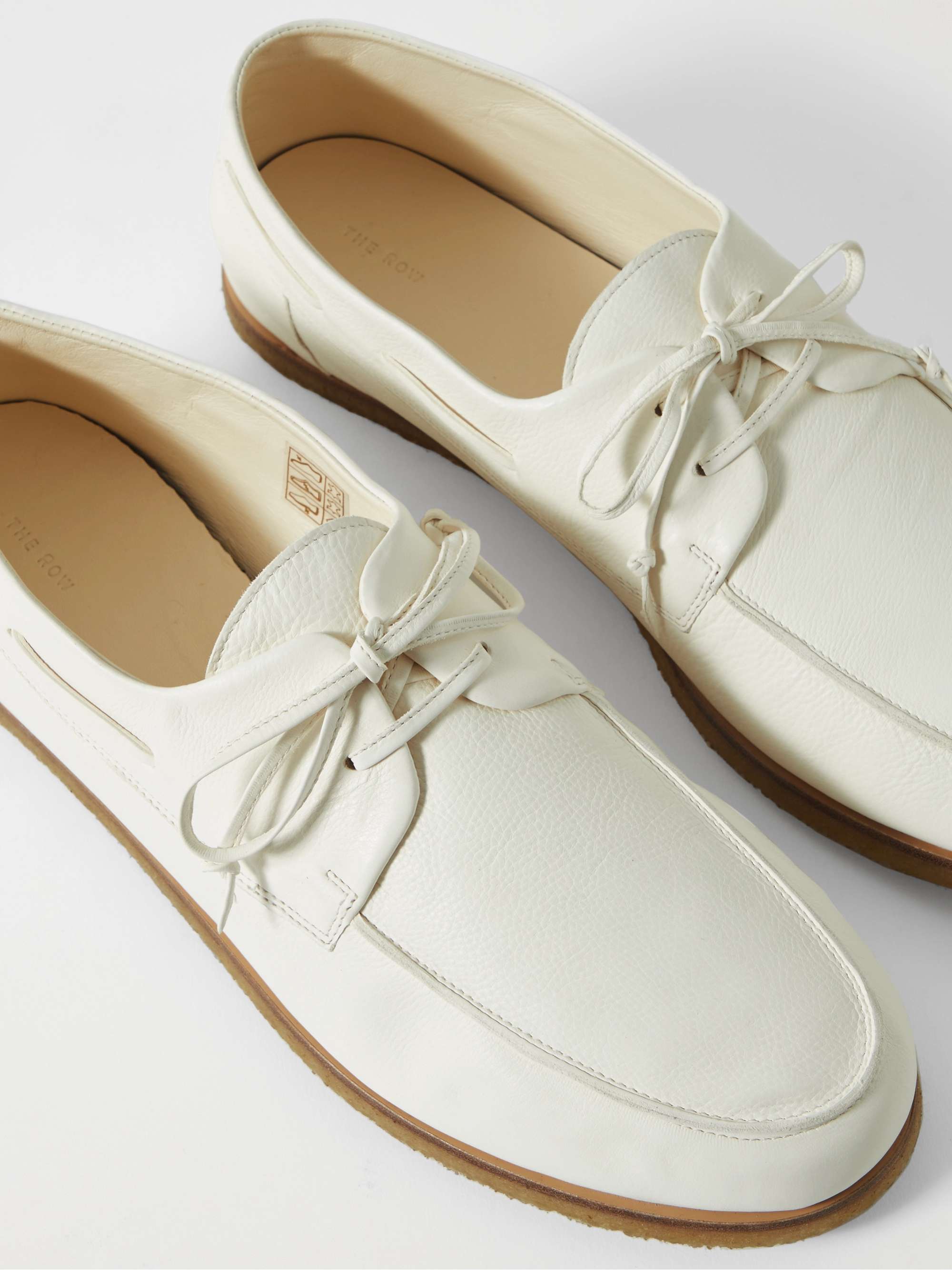 THE ROW Sailor Full-Grain Leather Boat Shoes