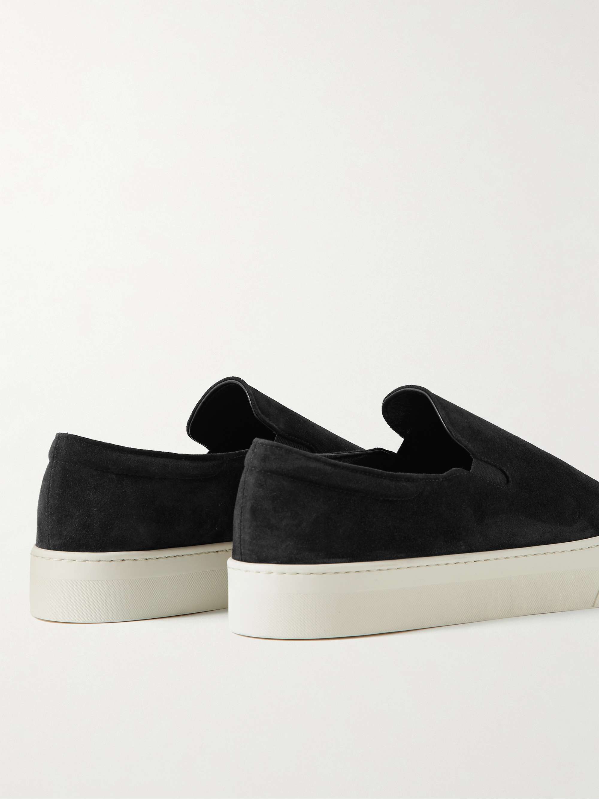 THE ROW Dean Suede Slip-On Sneakers