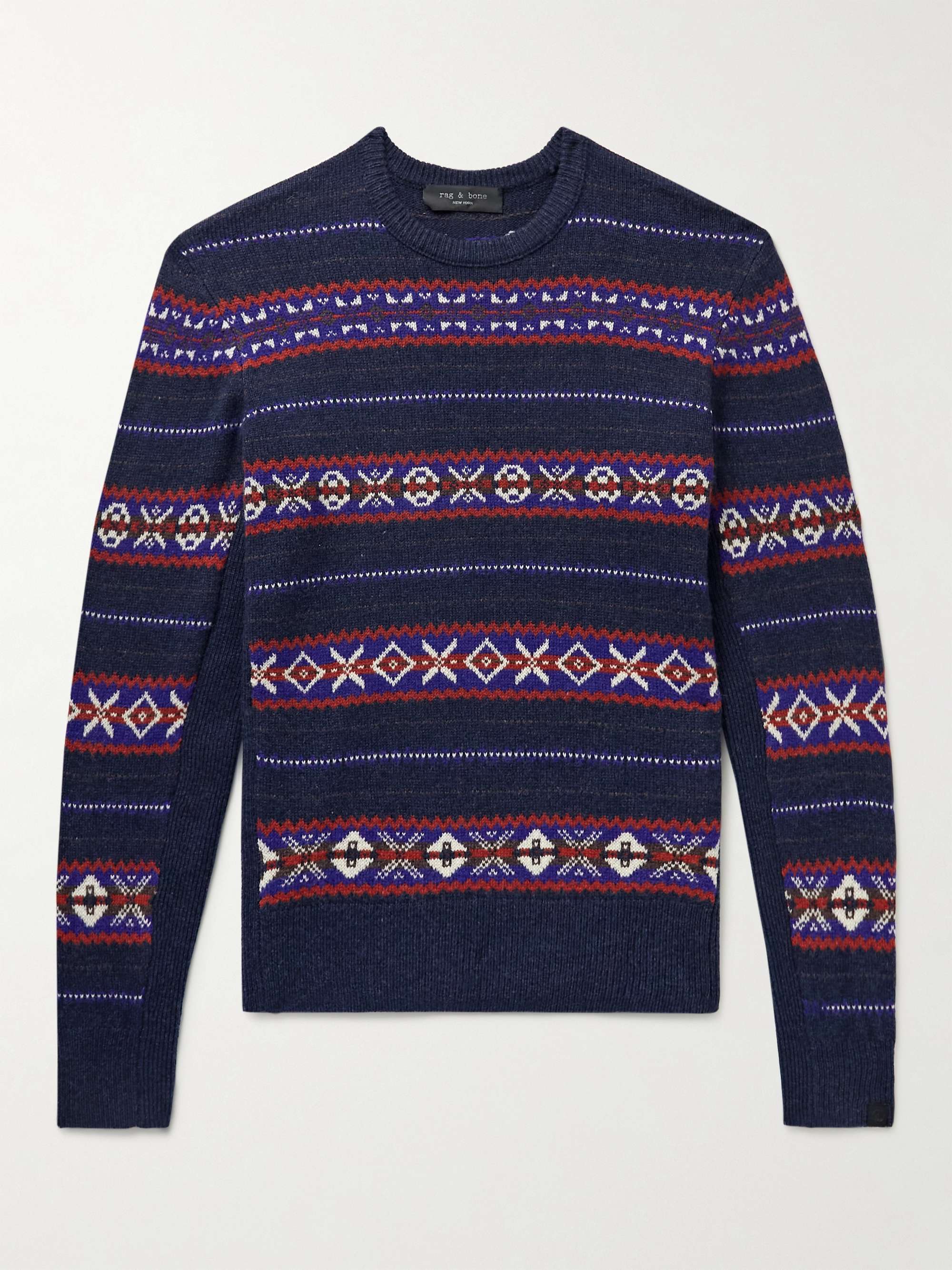 RAG & BONE Wesley Fair Isle Wool Sweater