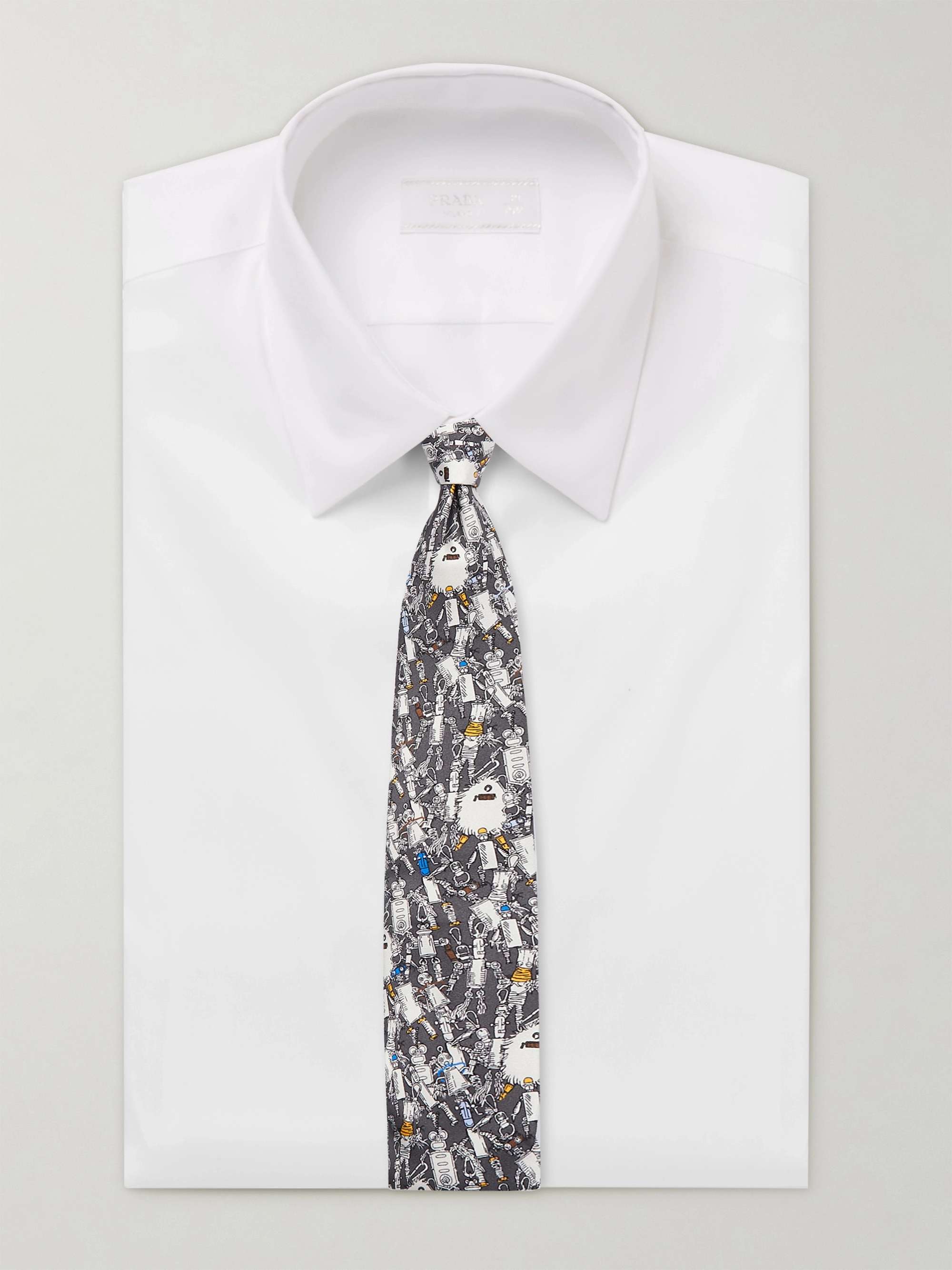 PRADA 7cm Printed Silk-Twill Tie
