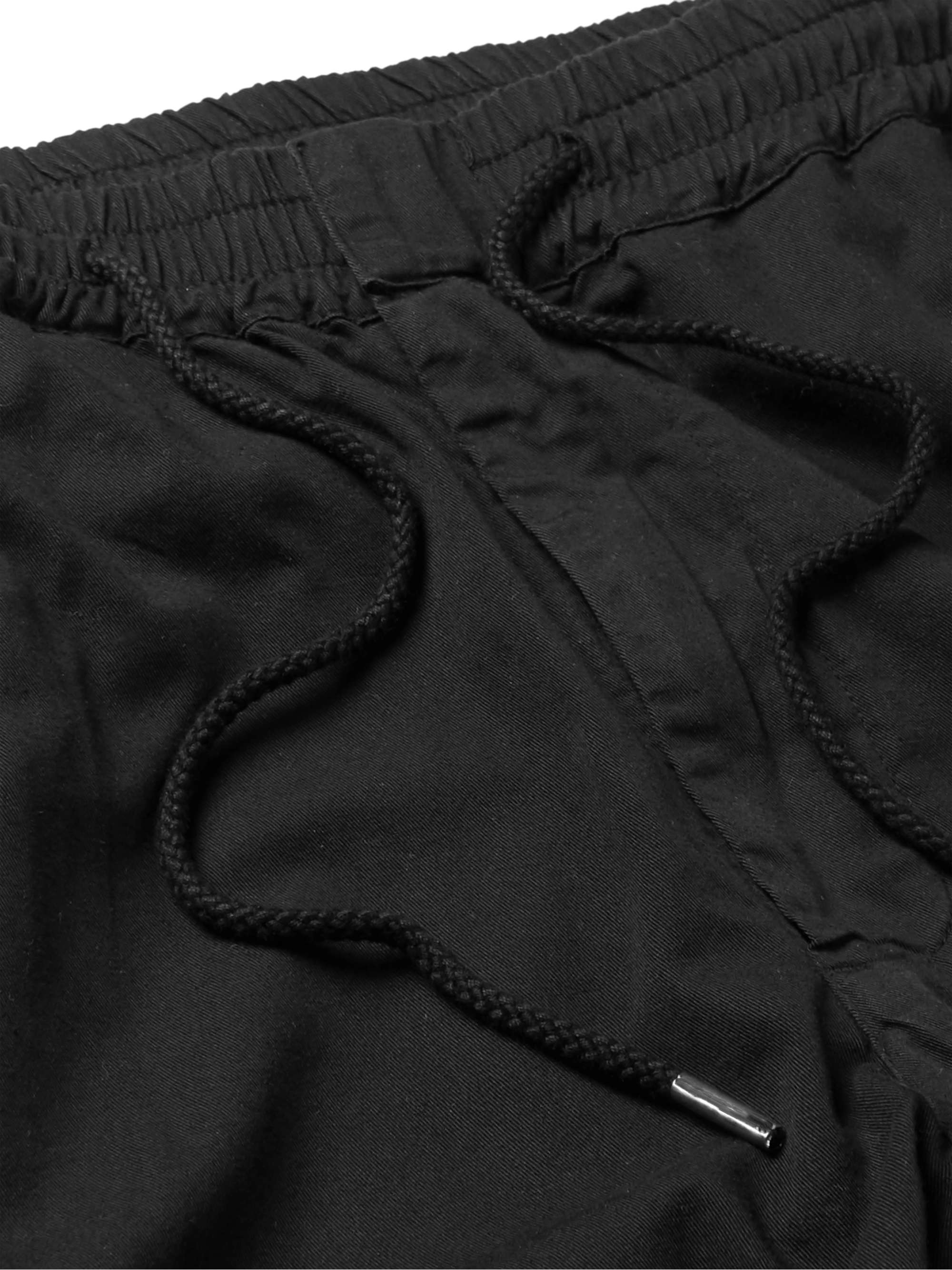 FOLK Pantaloni a gamba affusolata in twill di cotone con coulisse