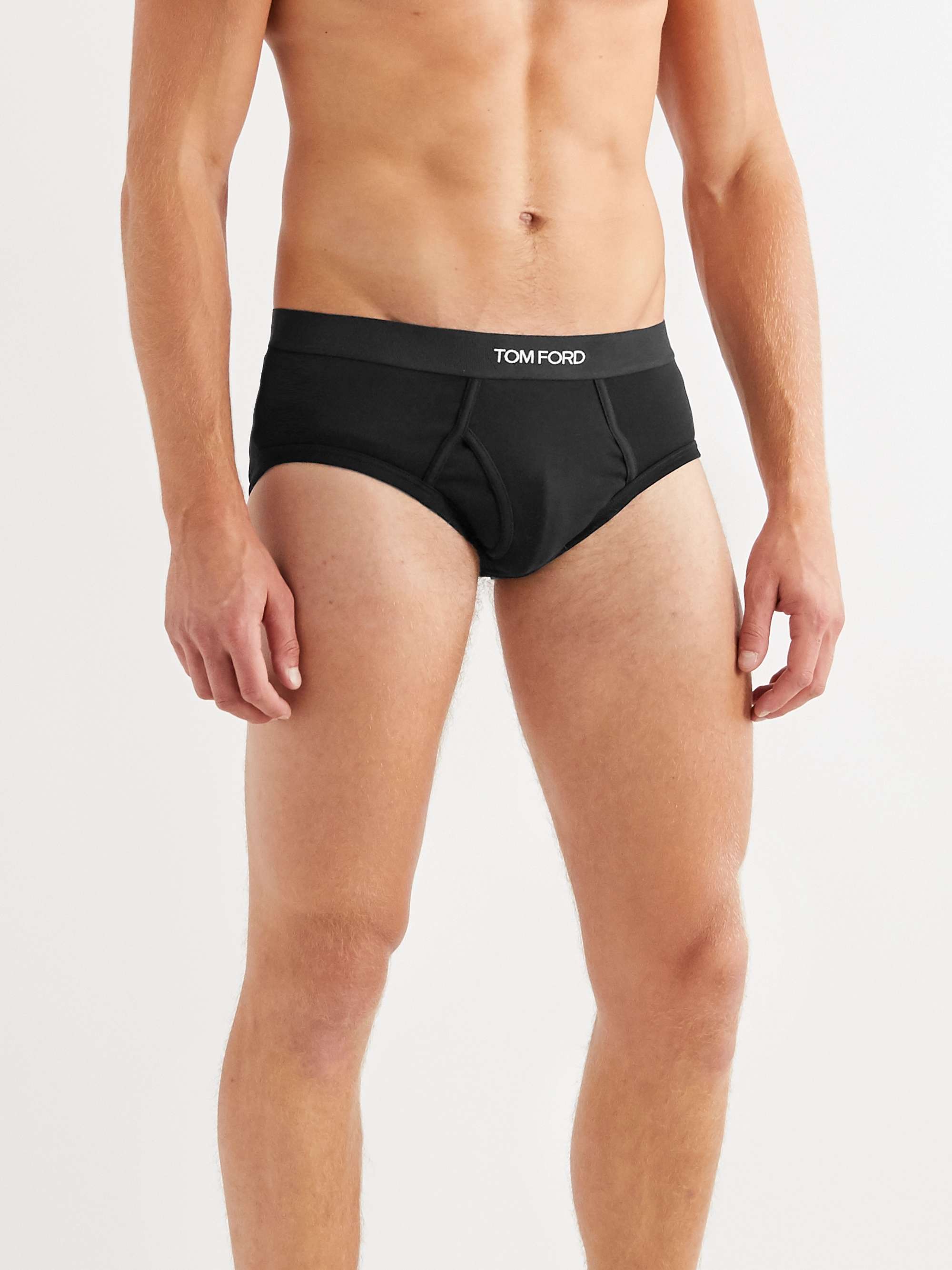 Two-Pack Stretch-Cotton Briefs