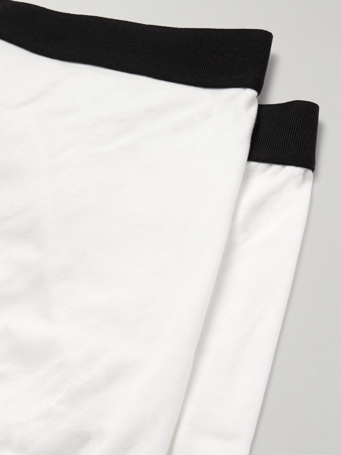 Shop Tom Ford Two-pack Stretch-cotton Boxer Briefs In White
