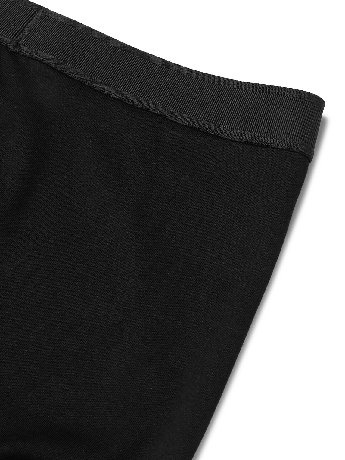 Shop Tom Ford Two-pack Stretch-cotton Boxer Briefs In Black