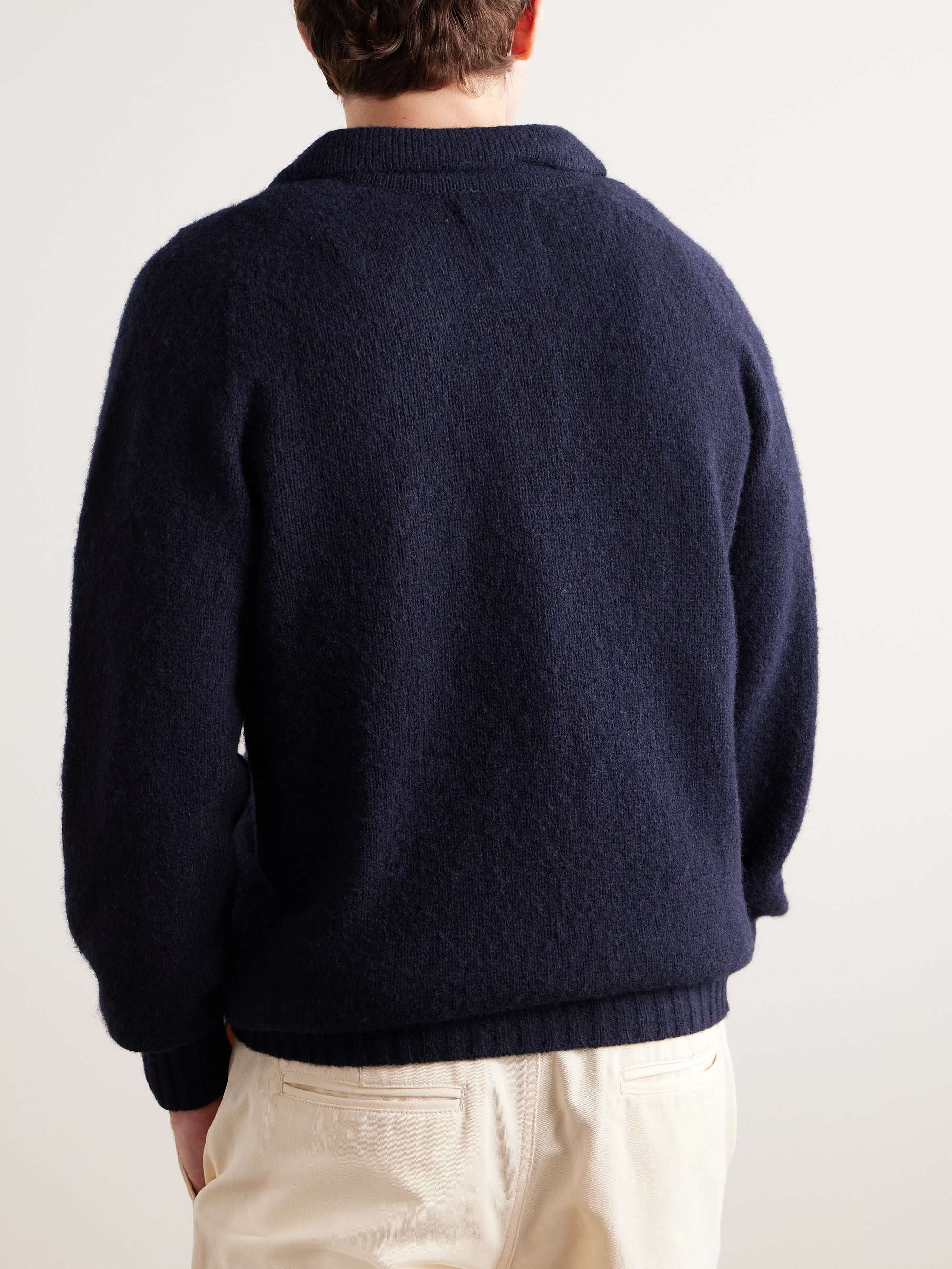 HOWLIN' Polo in lana spazzolata Ghost Pressure