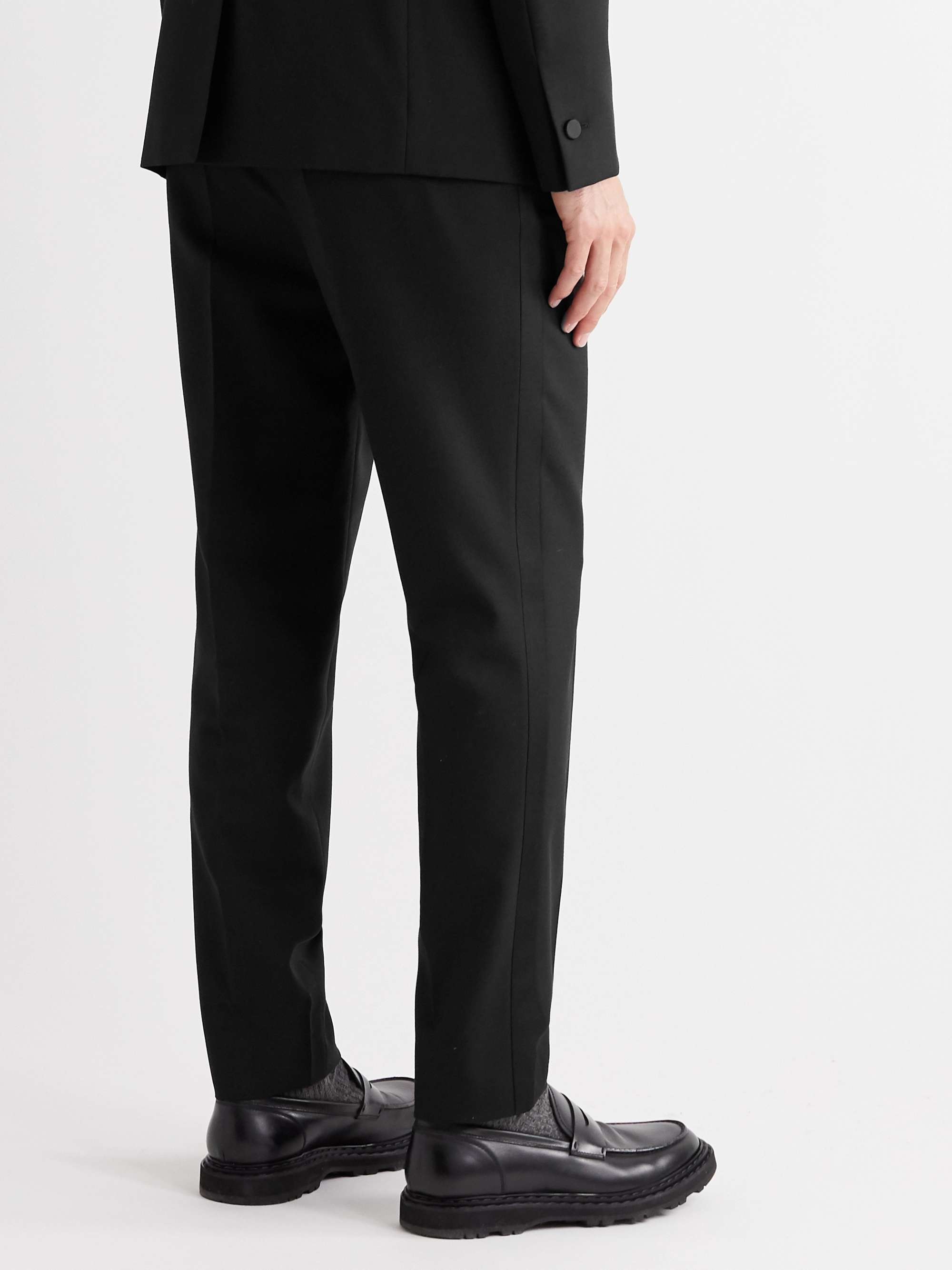 MR P. Grosgrain-Trimmed Virgin Wool Tuxedo Trousers