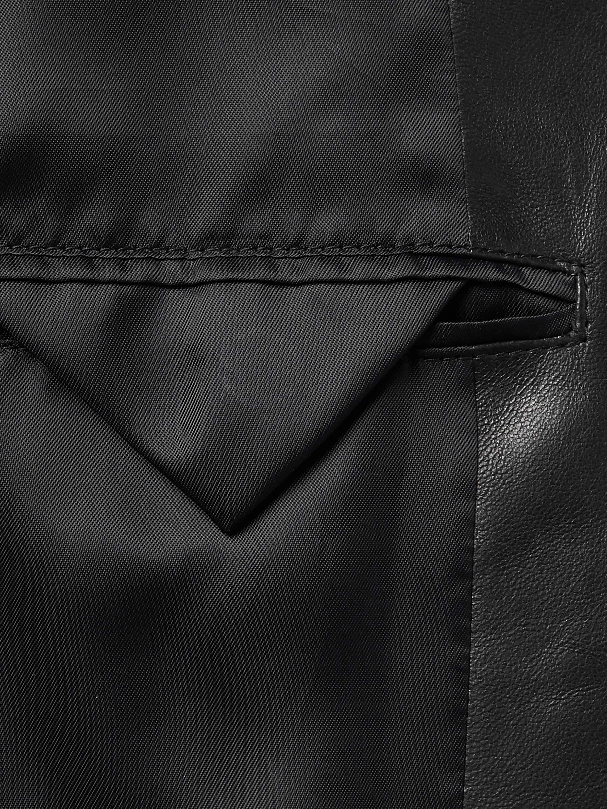 PRADA Slim-Fit Leather Blazer