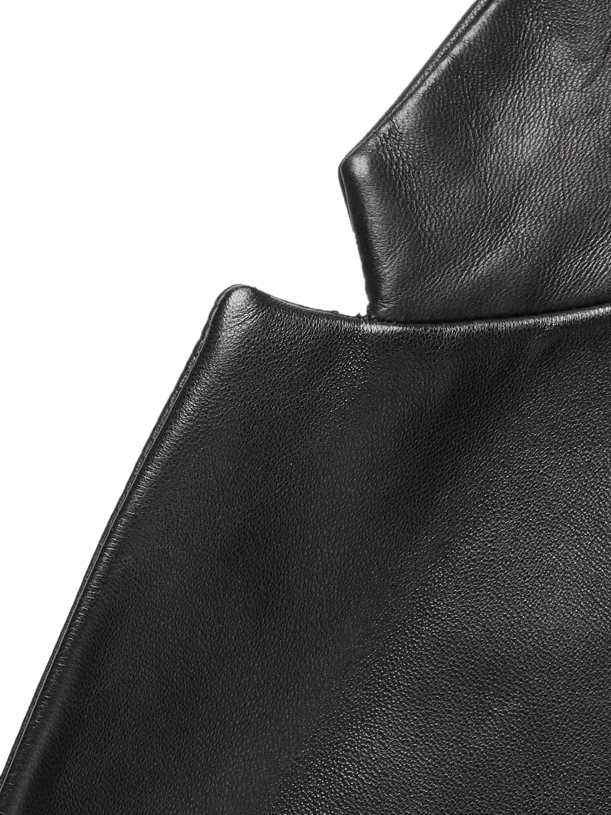 PRADA Slim-Fit Leather Blazer