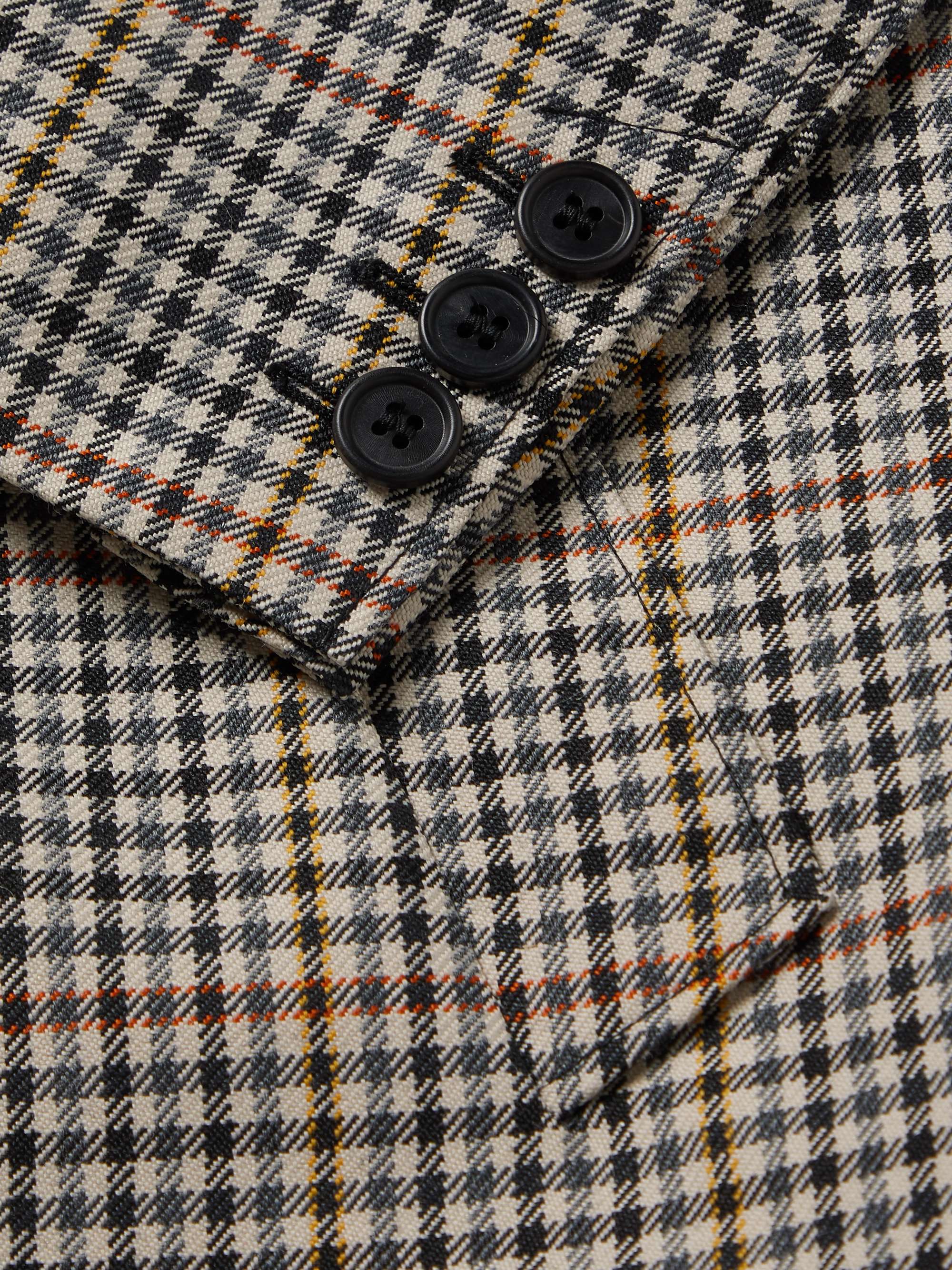 PRADA Houndstooth Wool-Blend Coat