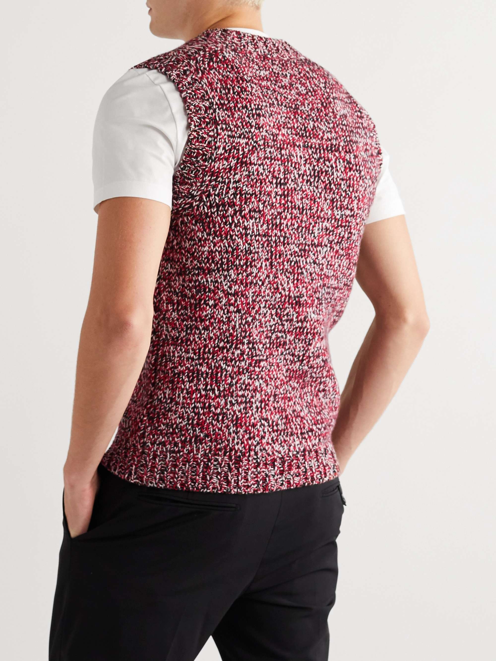 PRADA Slim-Fit Virgin Wool and Cashmere-Blend Sweater Vest