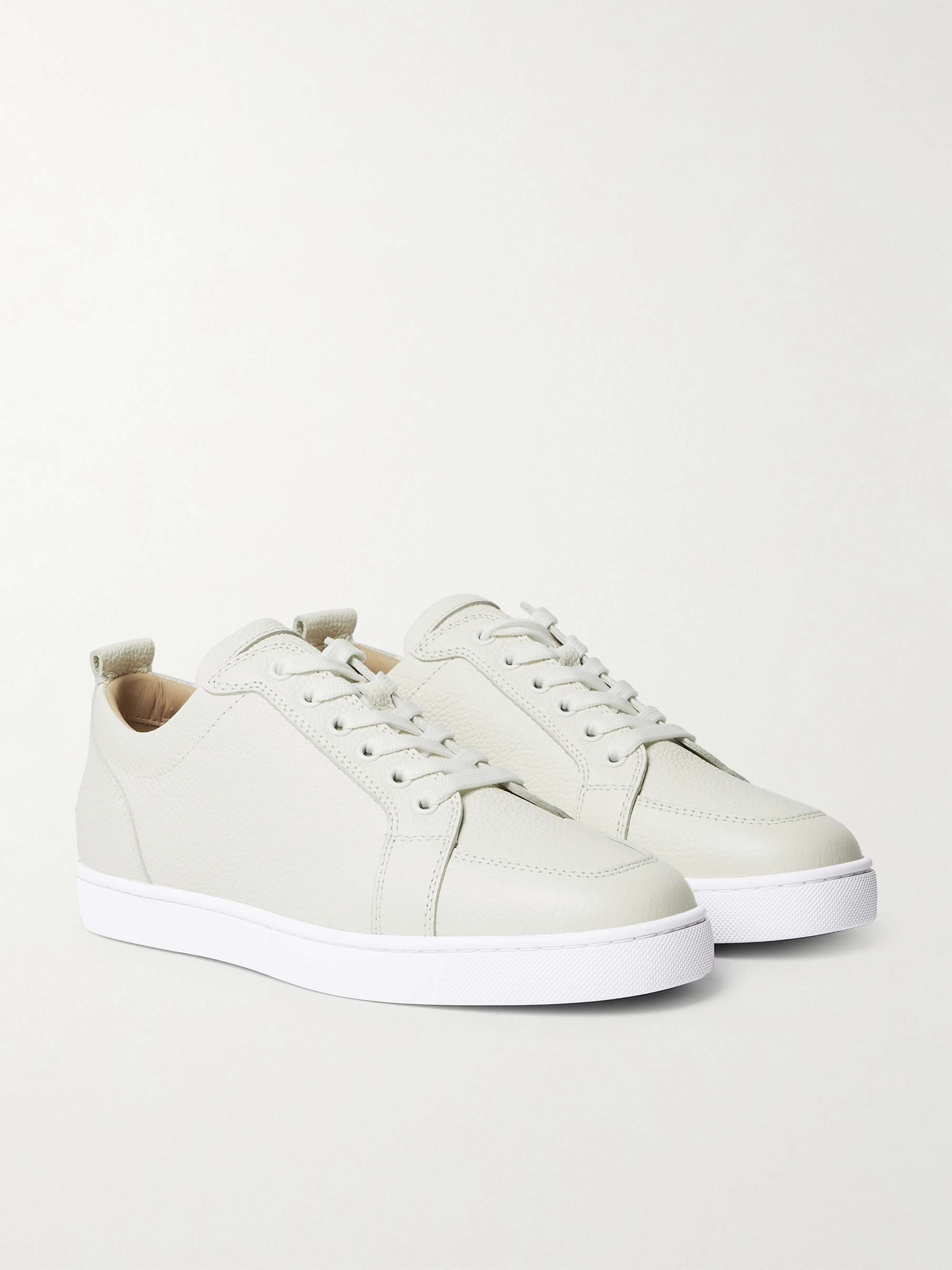 CHRISTIAN LOUBOUTIN Rantulow Full-Grain Leather Sneakers