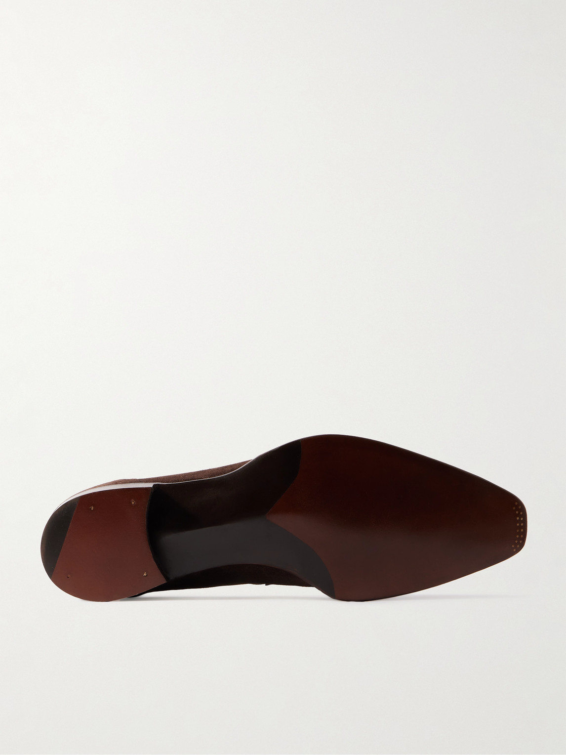 Shop George Cleverley George Suede Penny Loafers In Brown