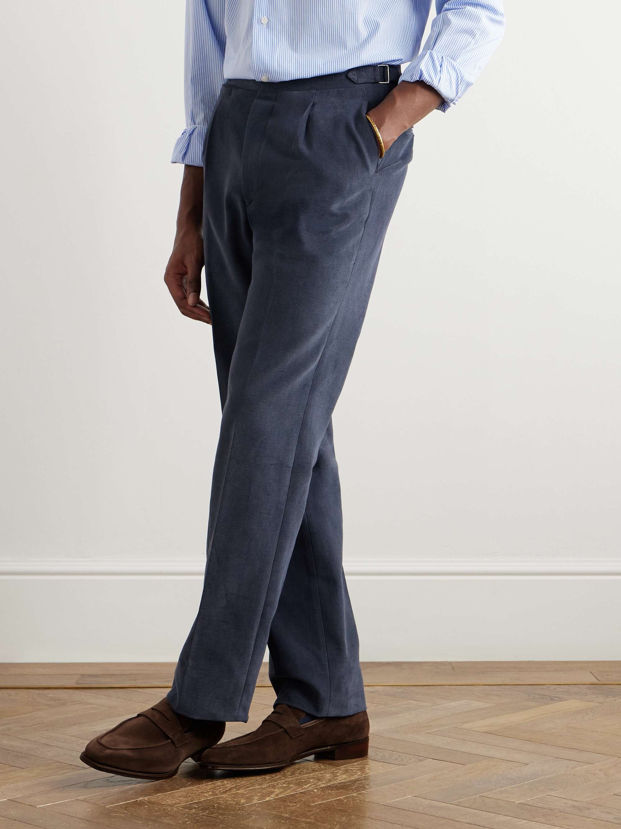 GEORGE CLEVERLEY George Full-Grain Leather Penny Loafers