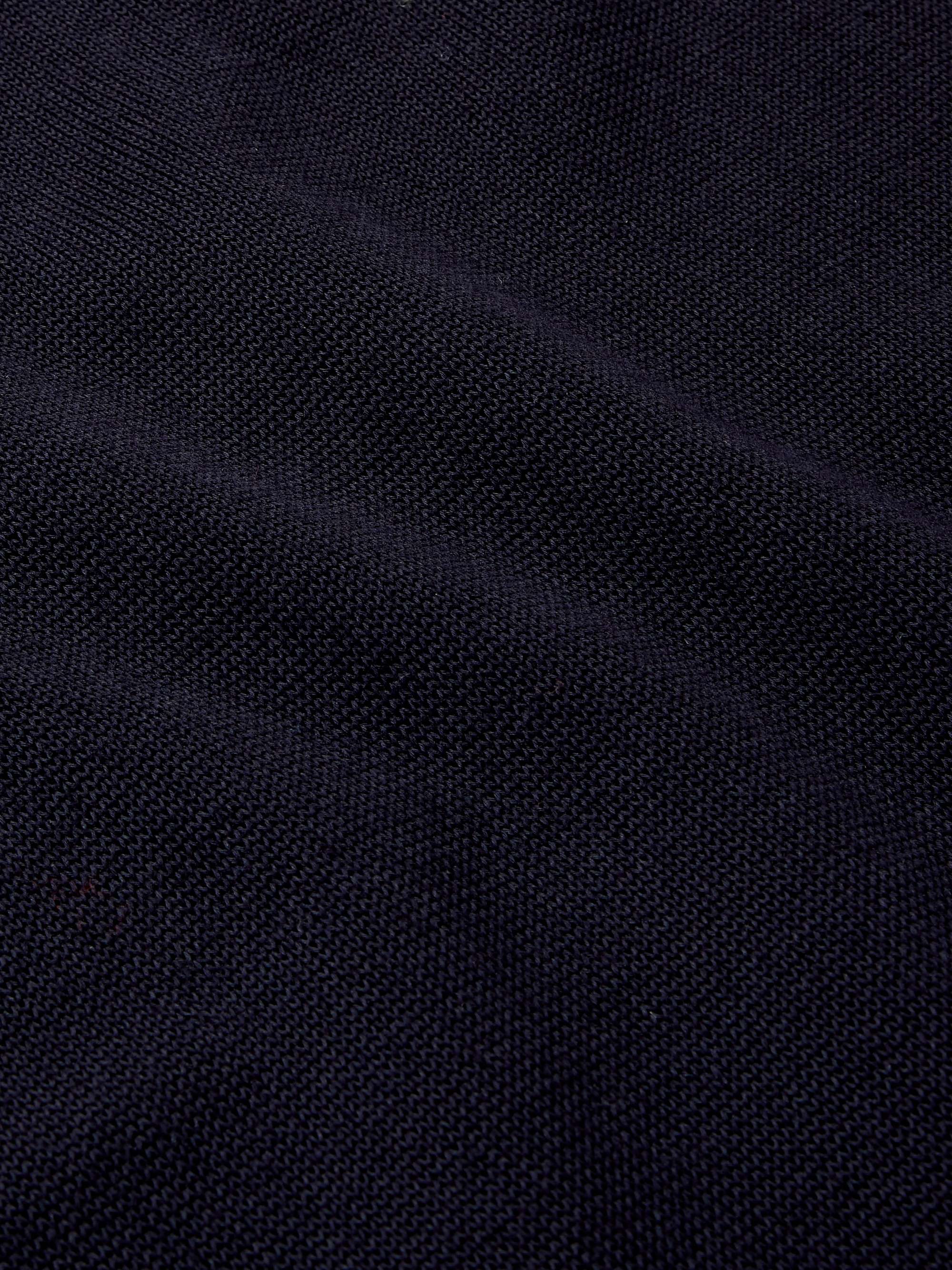GUCCI Contrast-Tipped Webbing-Trimmed Cotton Polo Shirt