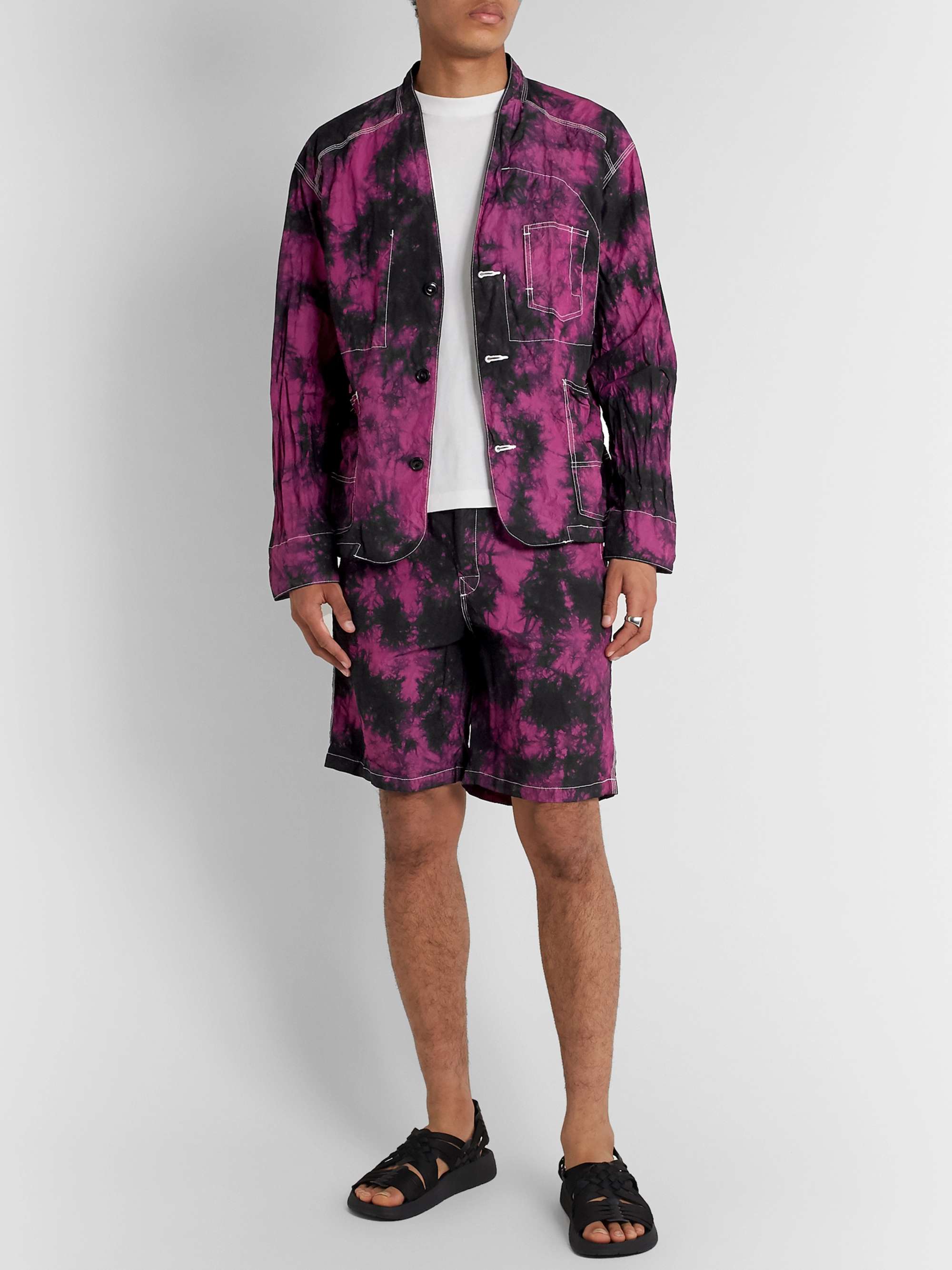 Tie-Dyed Nylon Jacket