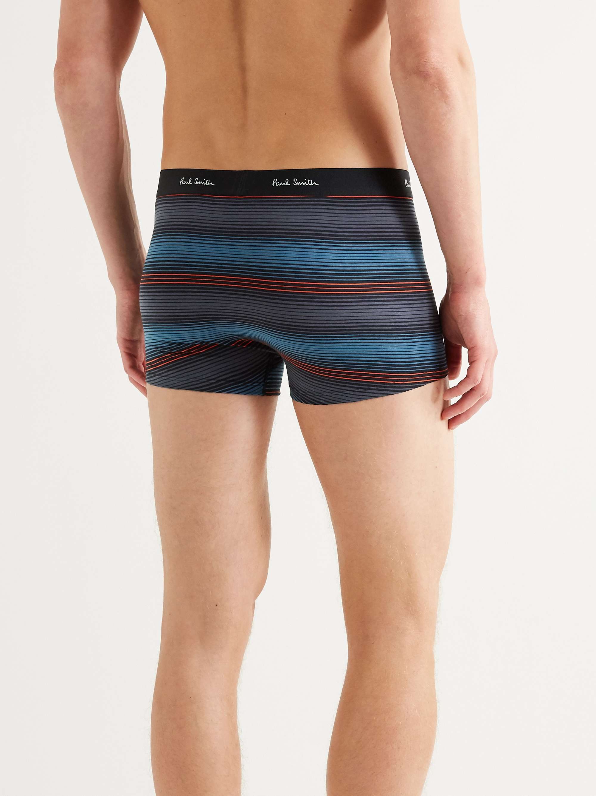 PAUL SMITH Striped Stretch-Cotton Boxer Briefs