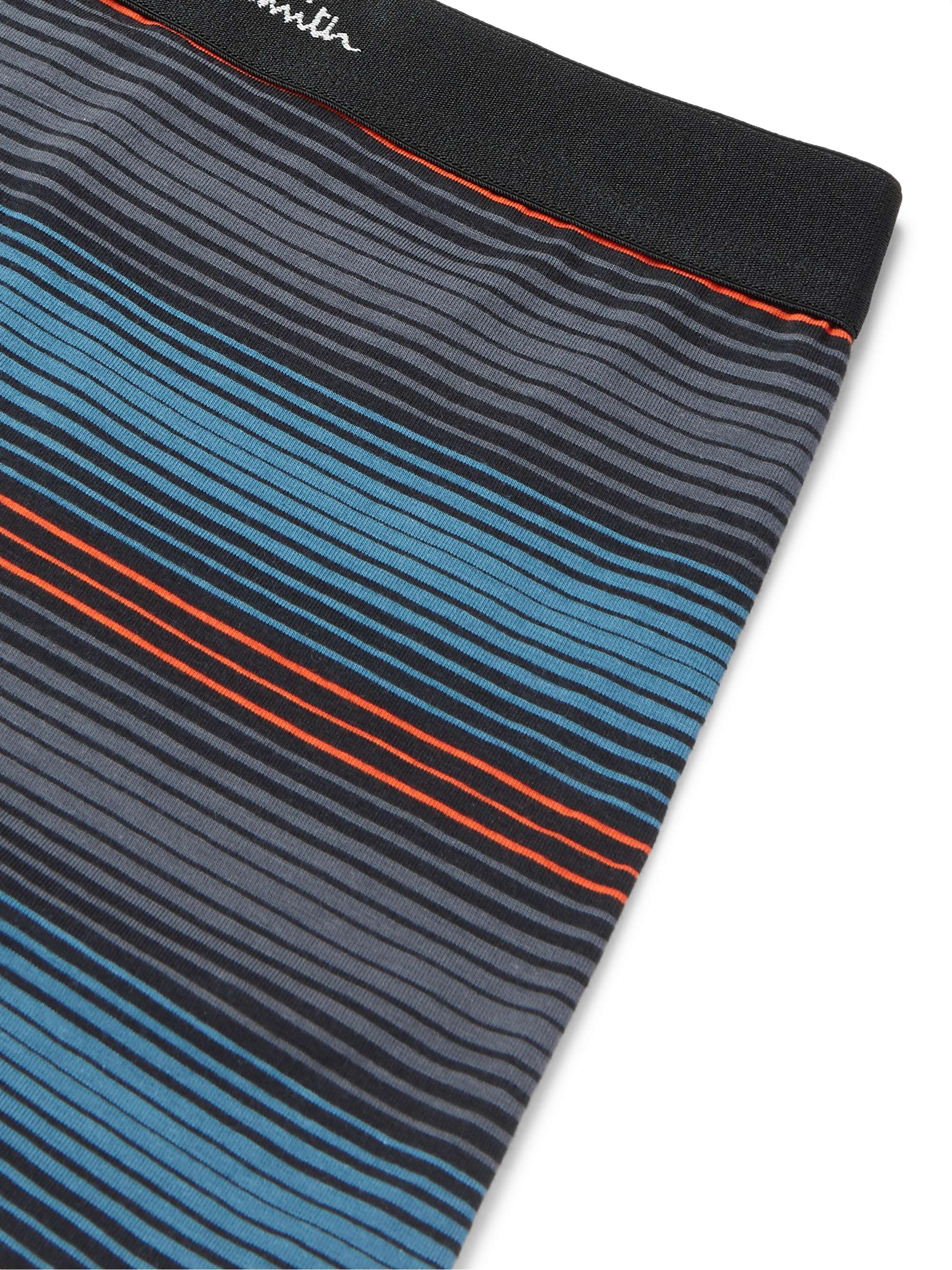 PAUL SMITH Striped Stretch-Cotton Boxer Briefs