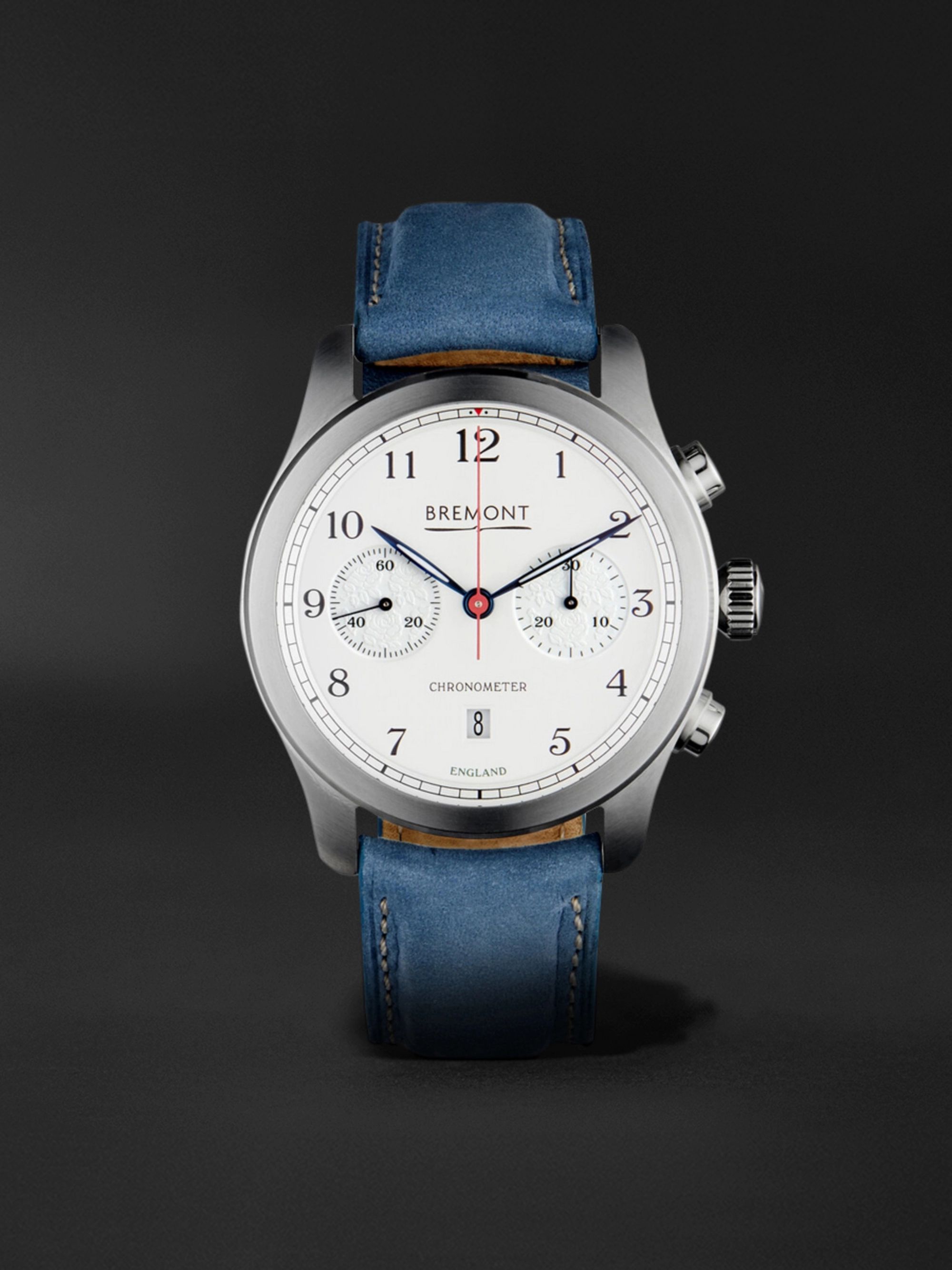 BREMONT ALT1-C Rose Automatic Chronograph 43mm Stainless Steel and Nubuck Watch, Ref. No. ALT1-C/ROSE
